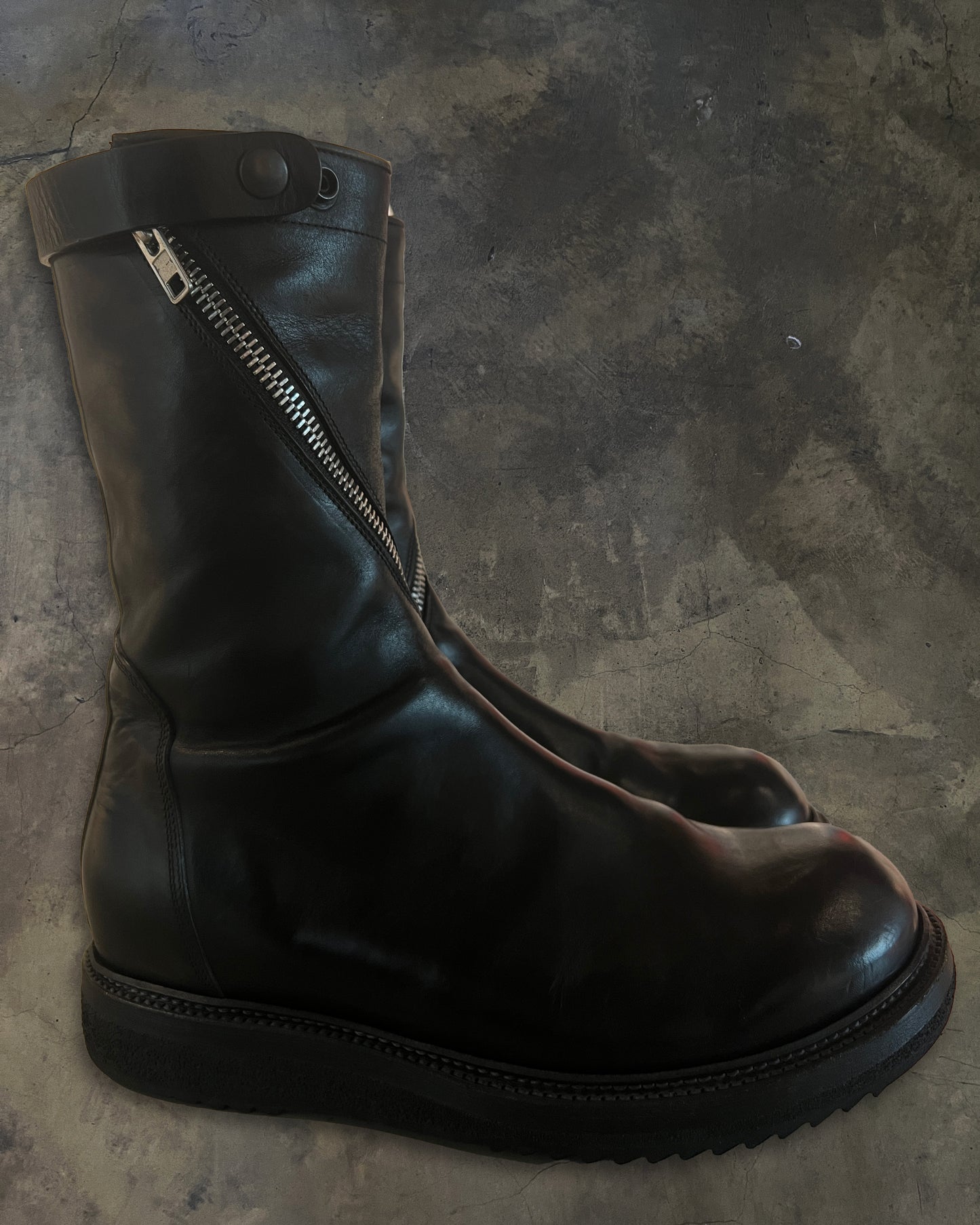 RICK OWENS FW2010 " GLEAM " SPIRAL CREEPER BOOTS