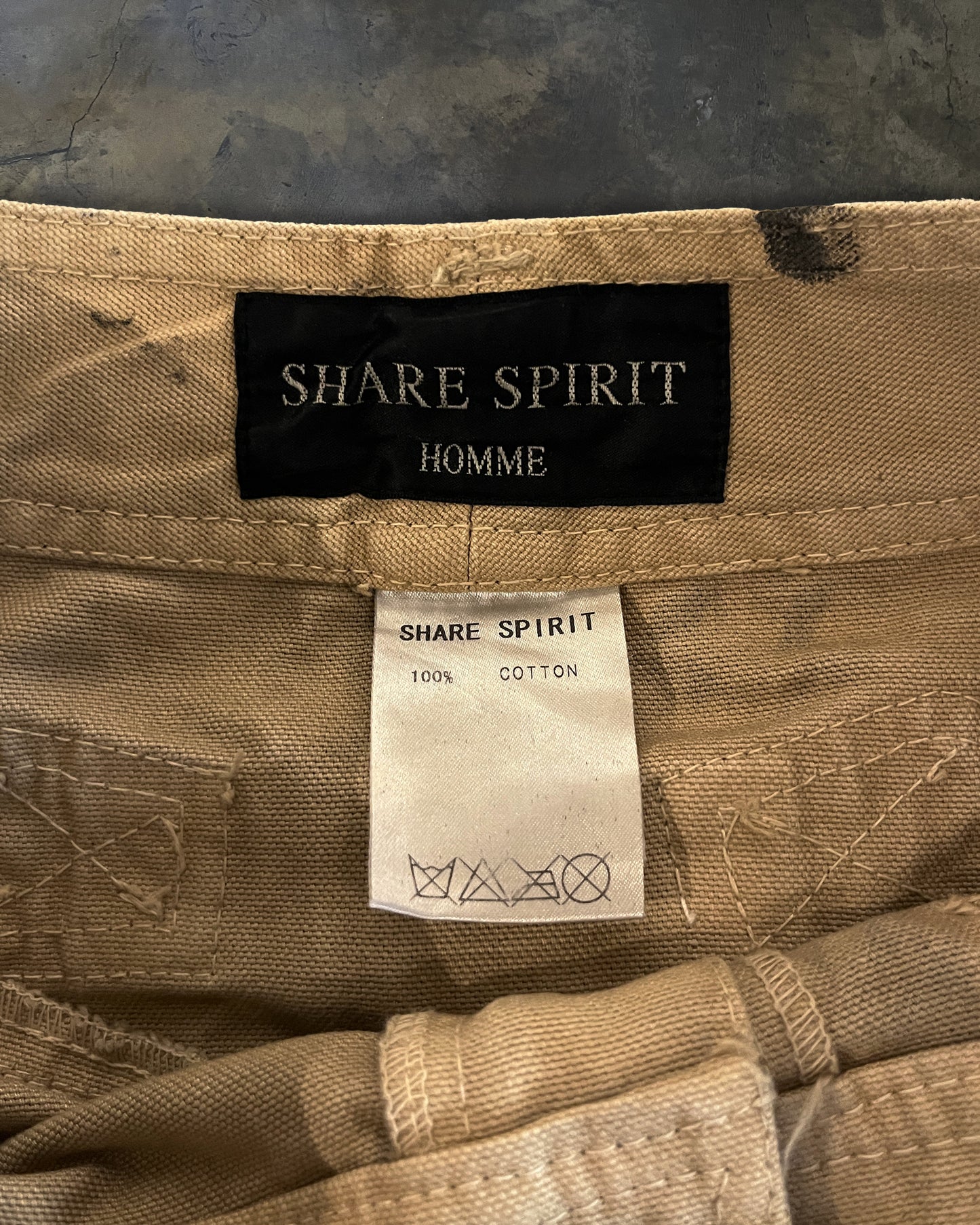 SHARE SPIRIT HOMME PAINTED DENIM