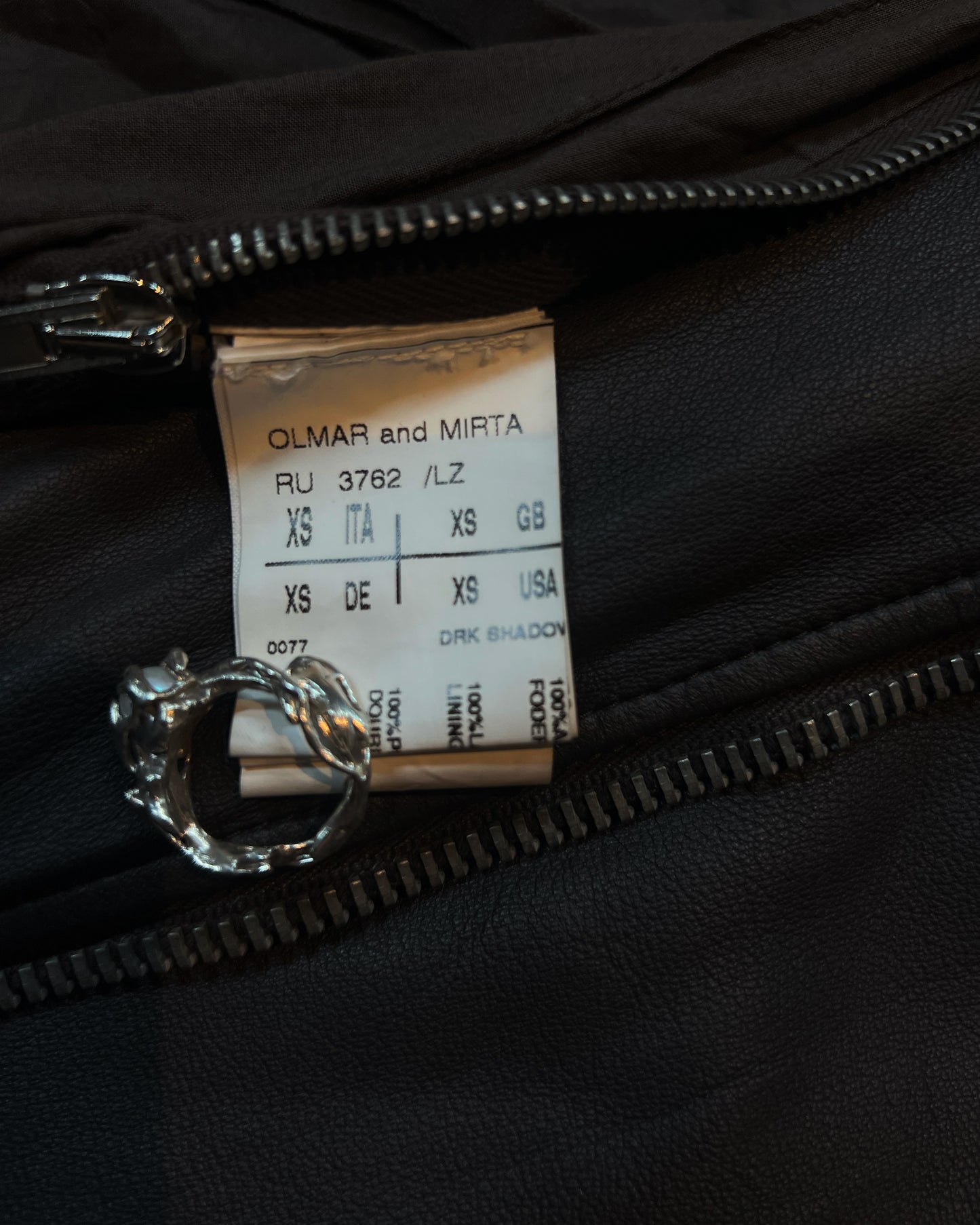 RICK OWENS SS2008 "STAG" LEATHER JACKET