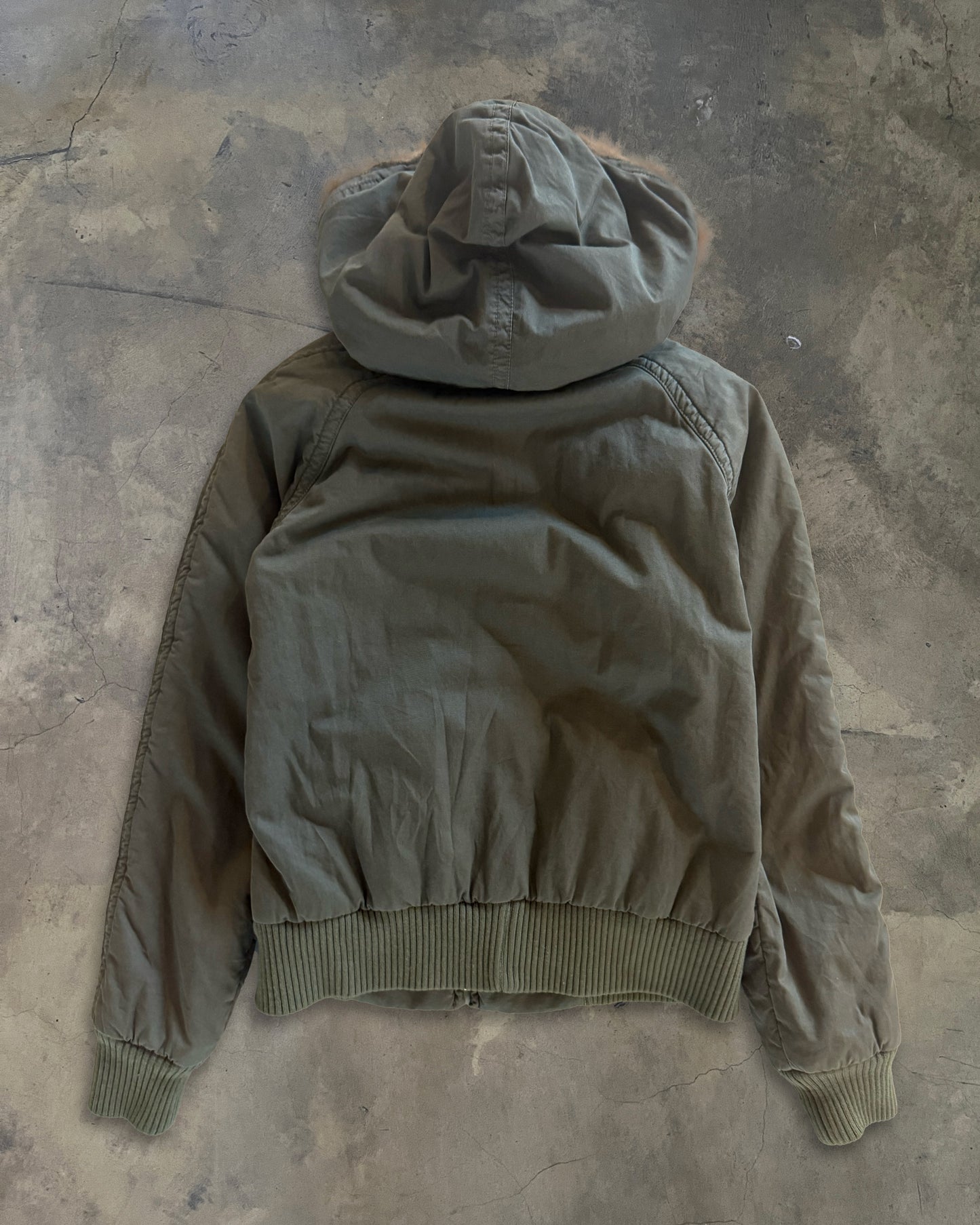 00s SUNAO KUWAHARA FUR MILITARY CARGO JACKET