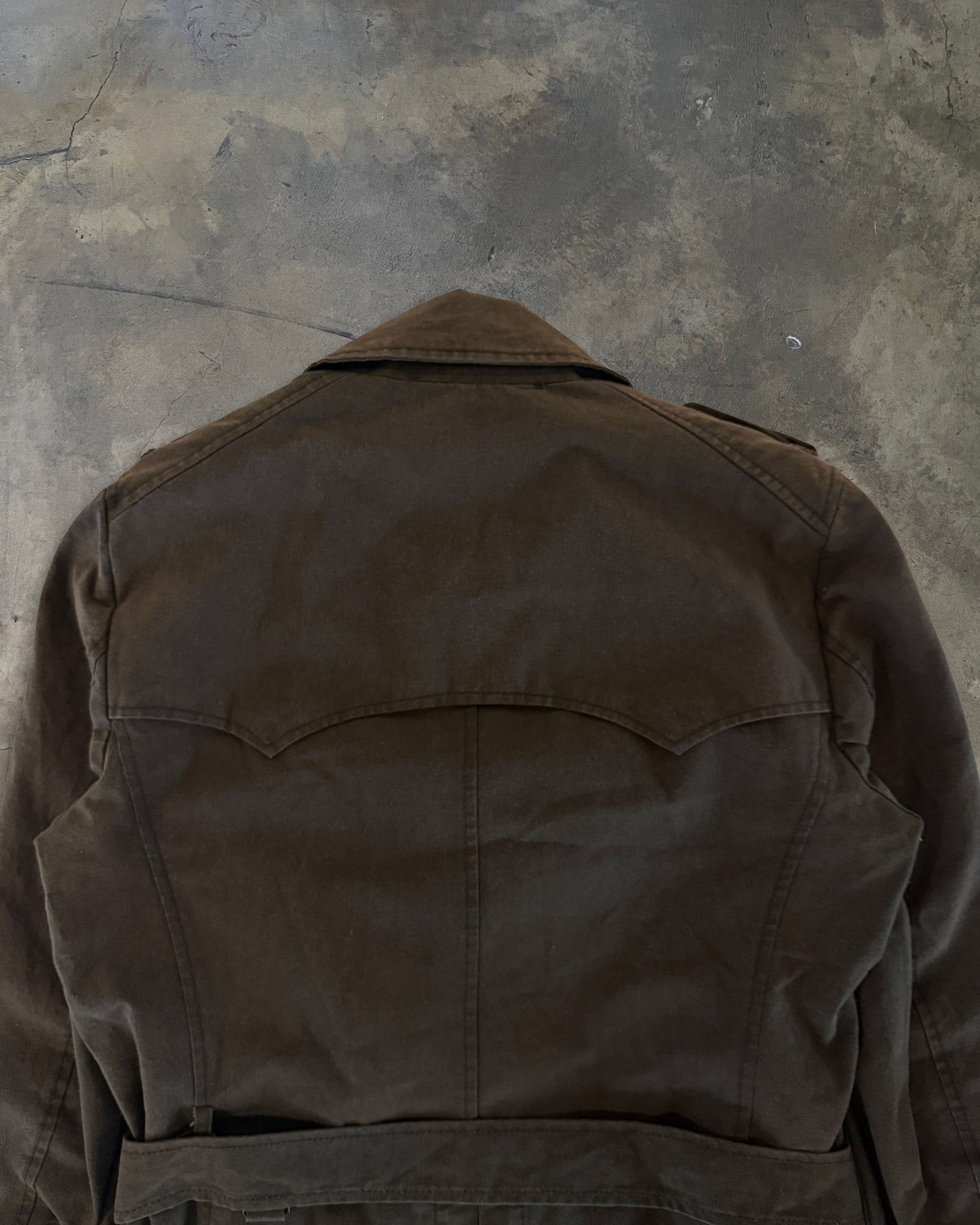 VERONIQUE BRANQUINHO CHARCOAL DOUBLE BREASTED TRENCH COAT