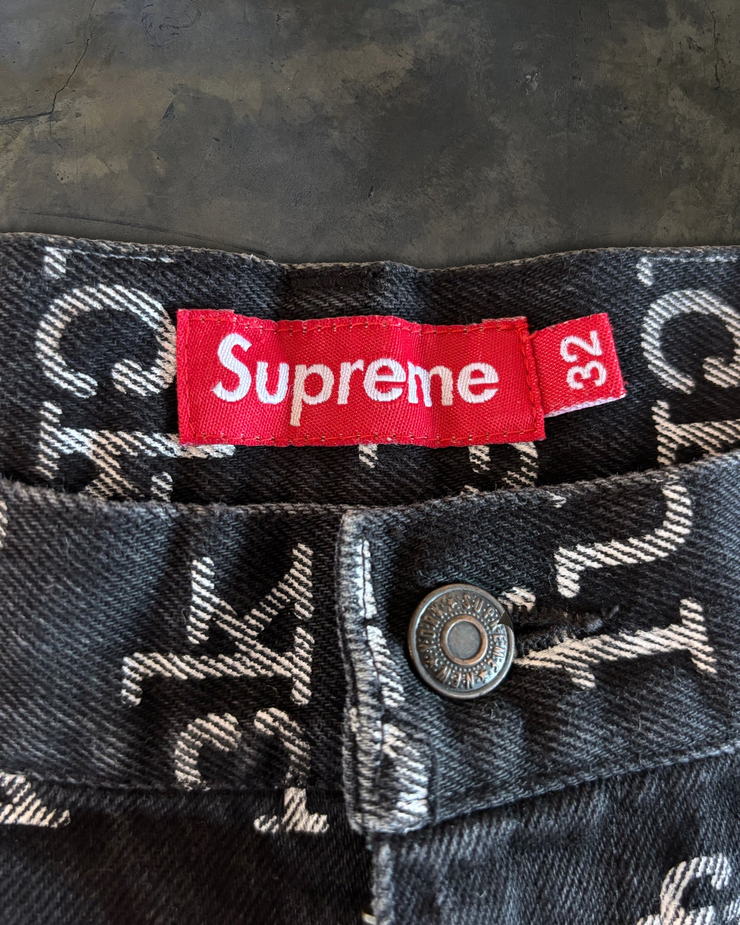 SUPREME SS2013 FUCK DENIM SHORTS