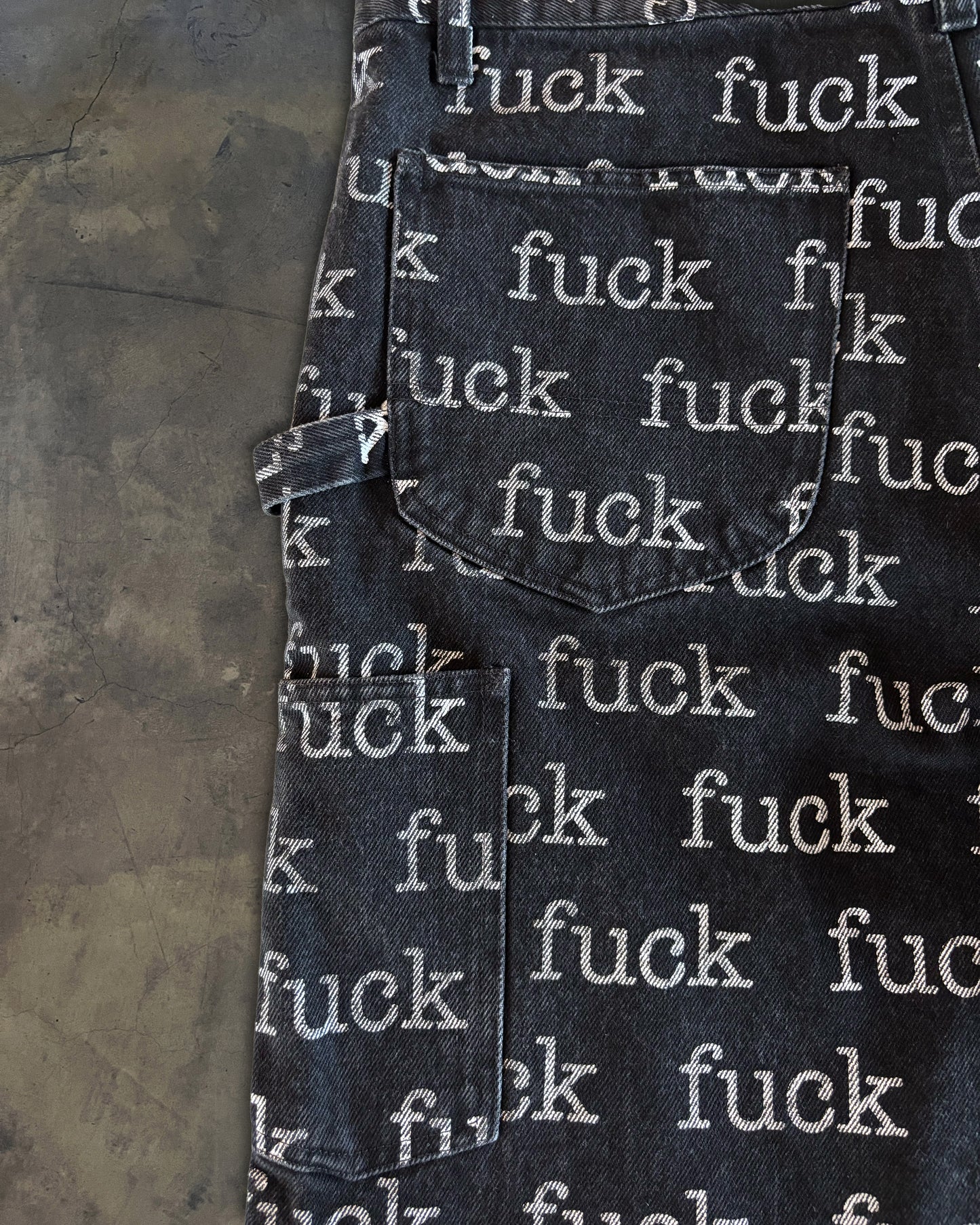 SUPREME SS2013 FUCK DENIM SHORTS
