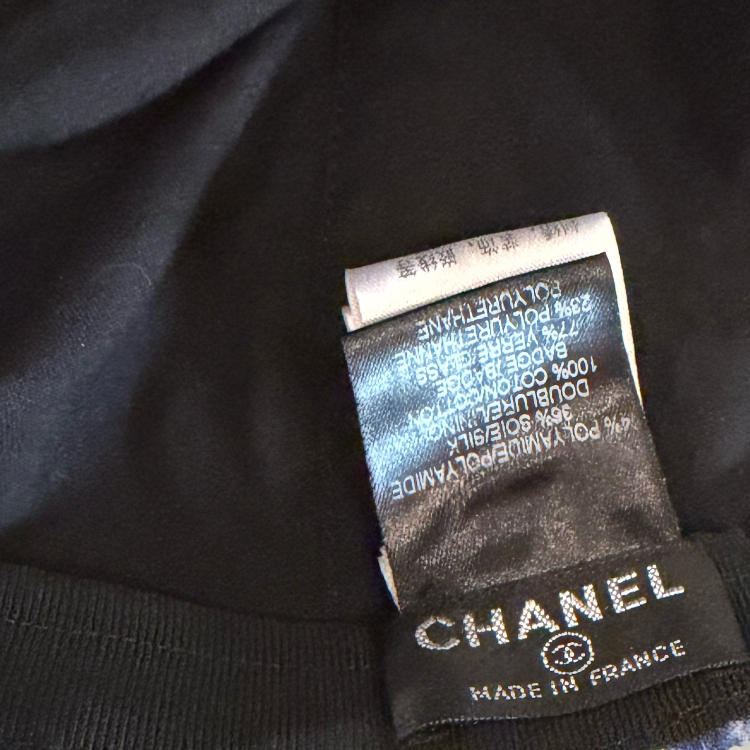 CHANEL 2000'S LOGO APPLIQUÉ FLAT BRIMMED BASEBALL CAP