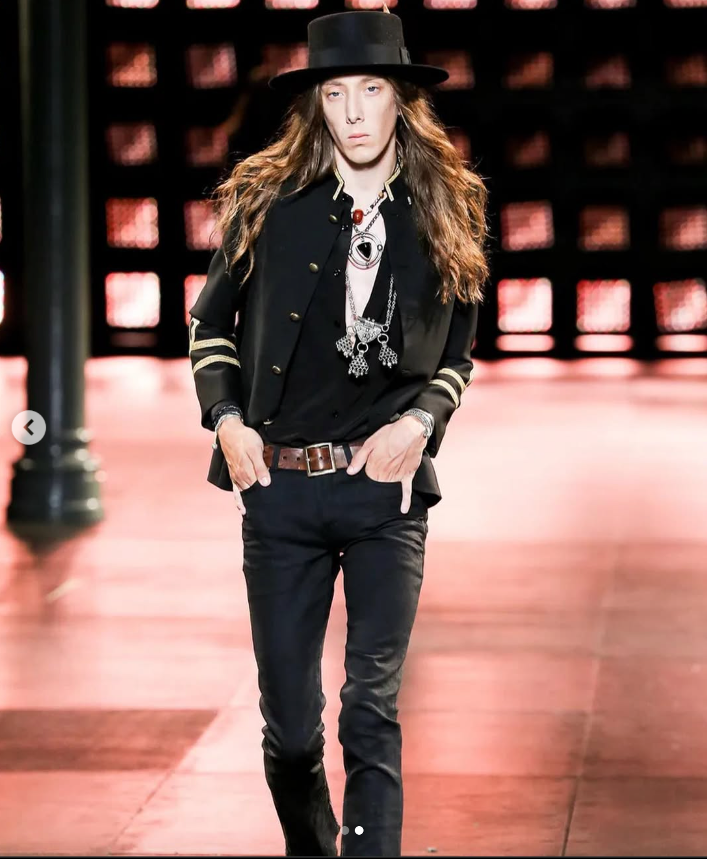 SAINT LAURENT SS2015 GOLDEN LINE CHINESE TUNIC JACKET