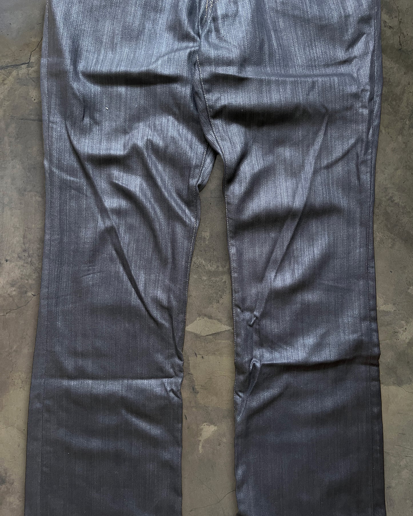 TORNADO MART BLACK WAXED DENIM