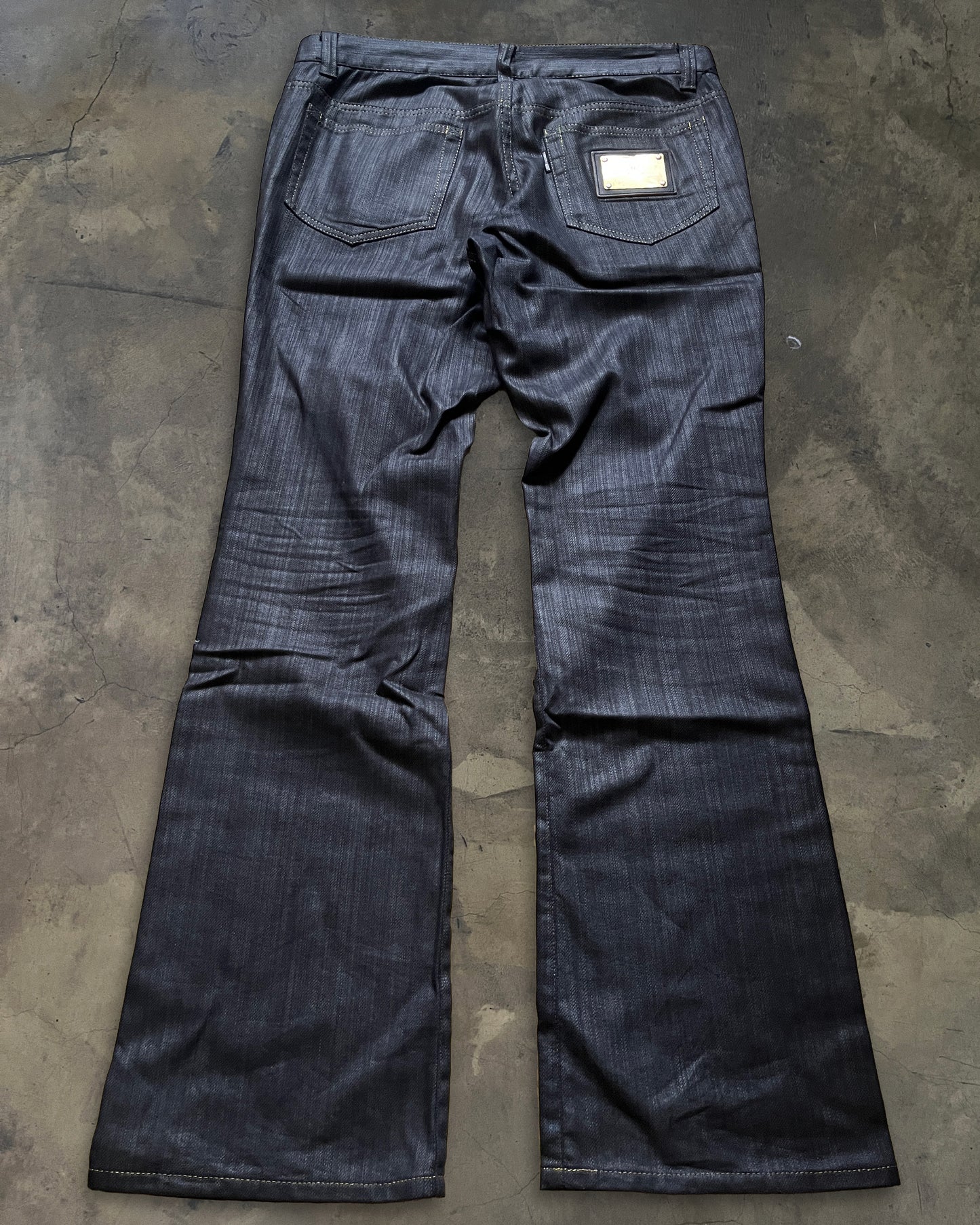 TORNADO MART BLACK WAXED DENIM