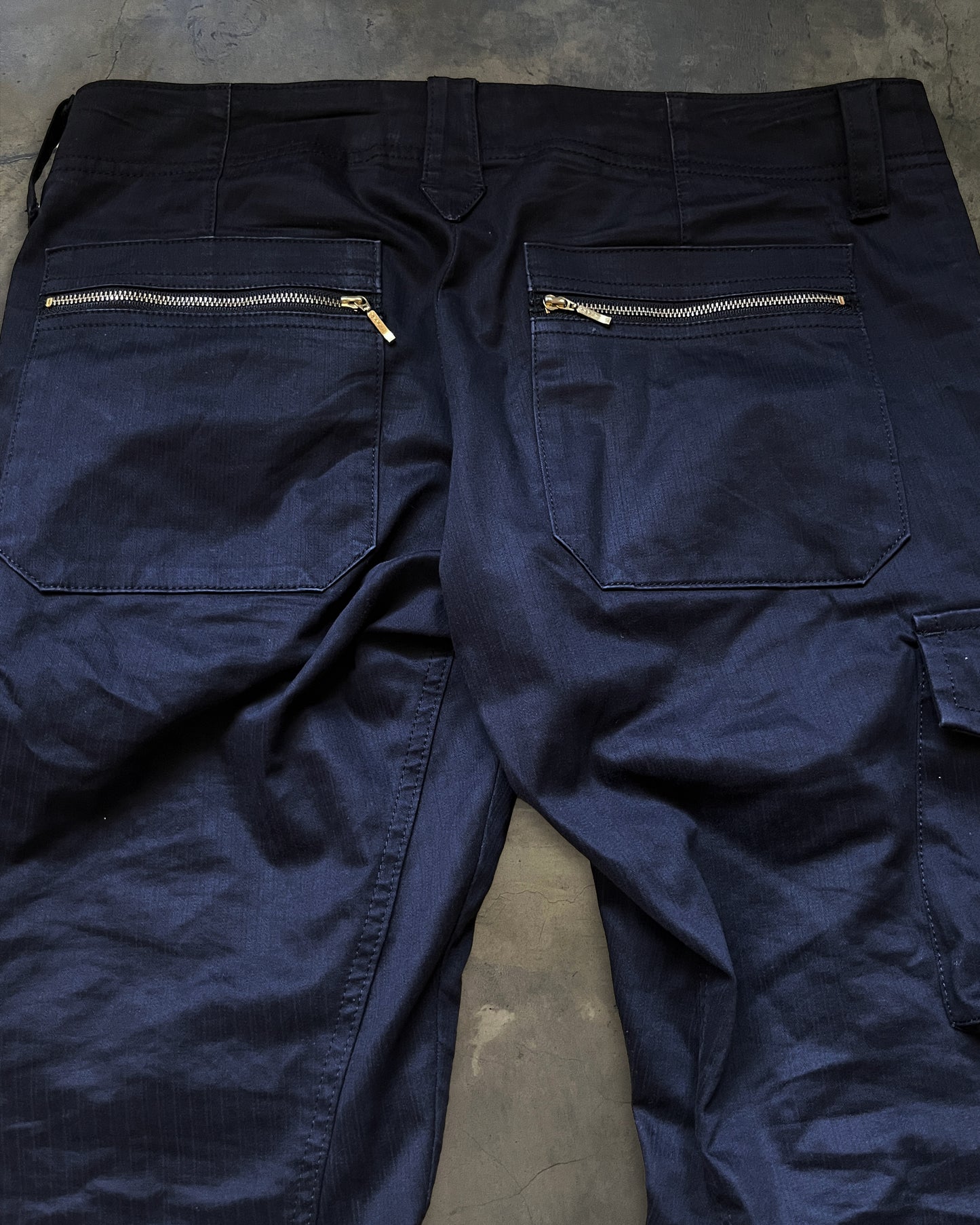 TORNADO MART TRIBAL EMBROIDERED BLACK CARGO