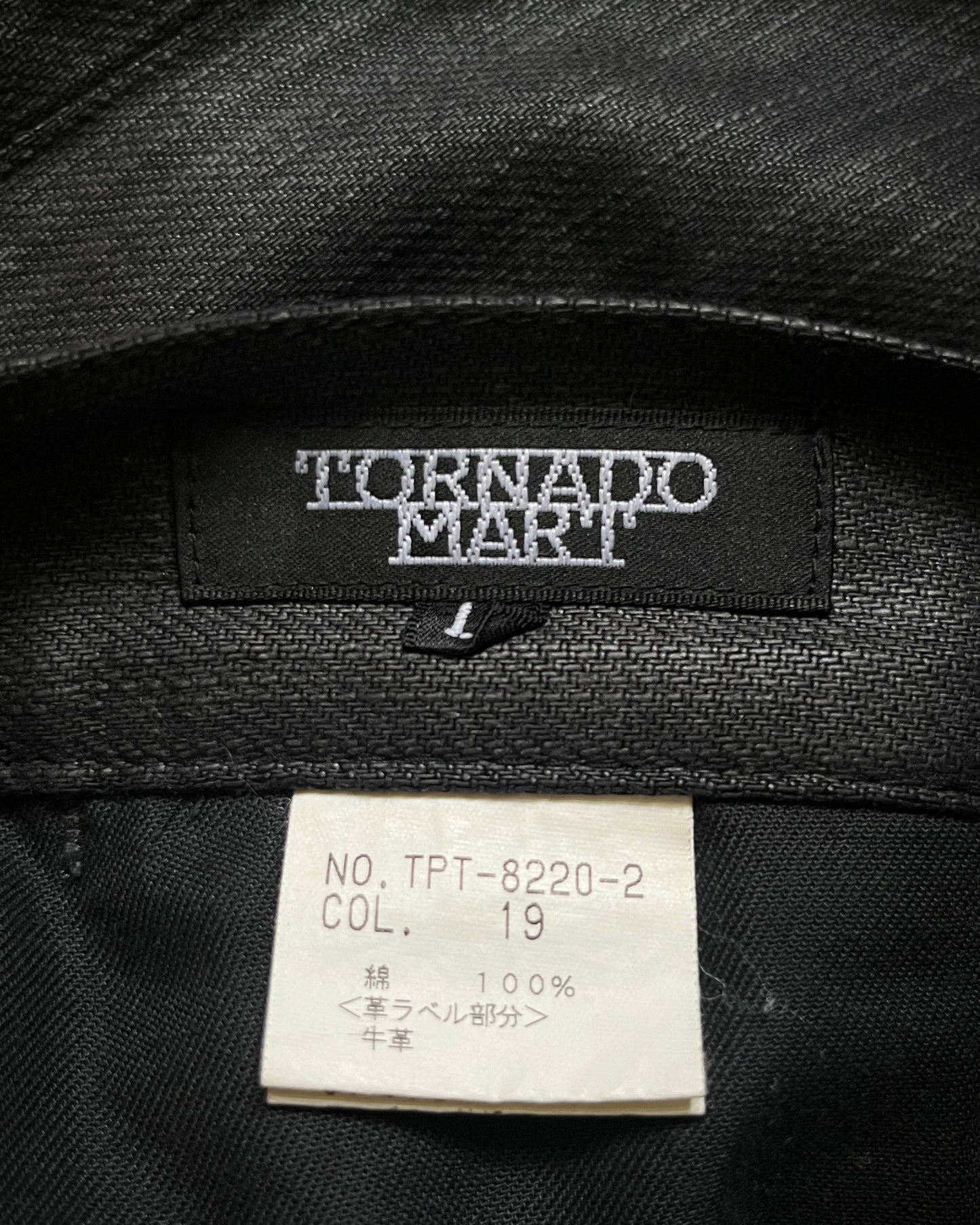 TORNADO MART BLACK WAXED DENIM