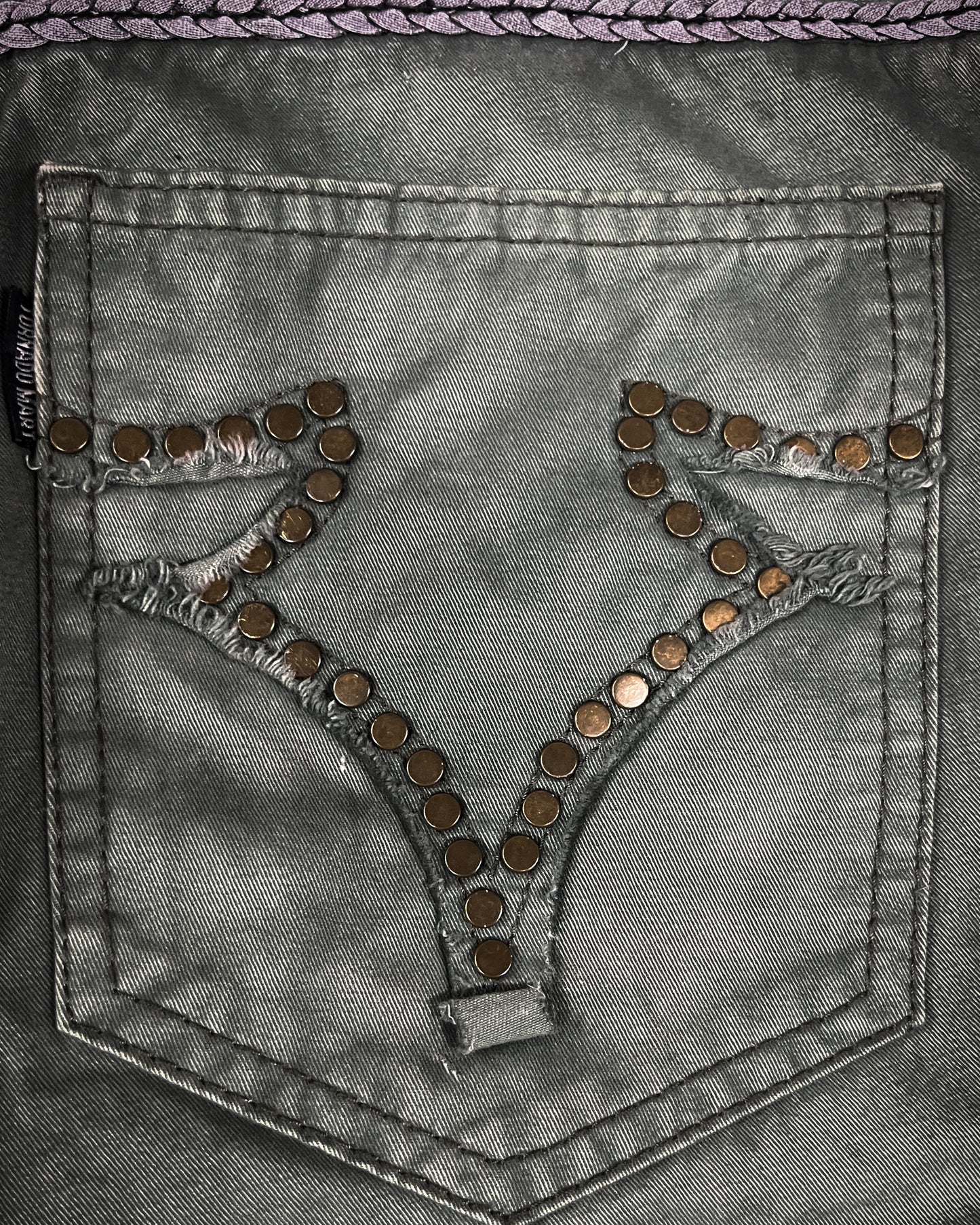 TORNADO MART STUDDED ASH WASH PANTS ★★★