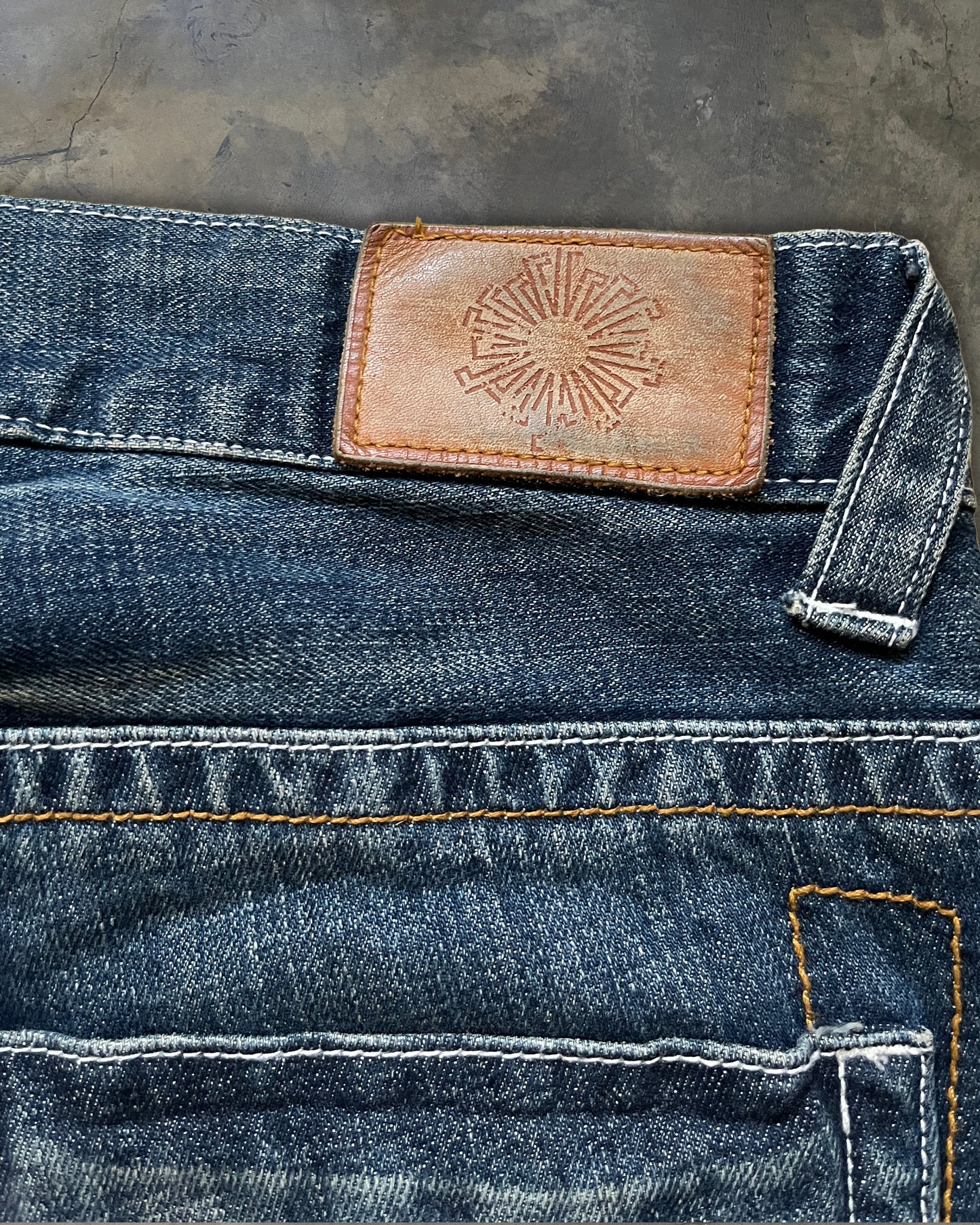TORNADO MART TRIBAL EMBROIDERY DENIM