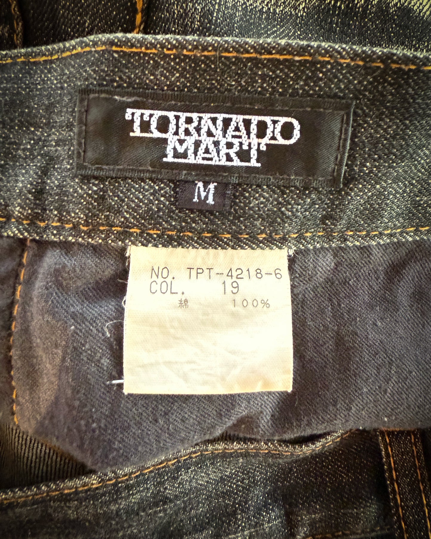 TORNADO MART FADED FLARED JEANS