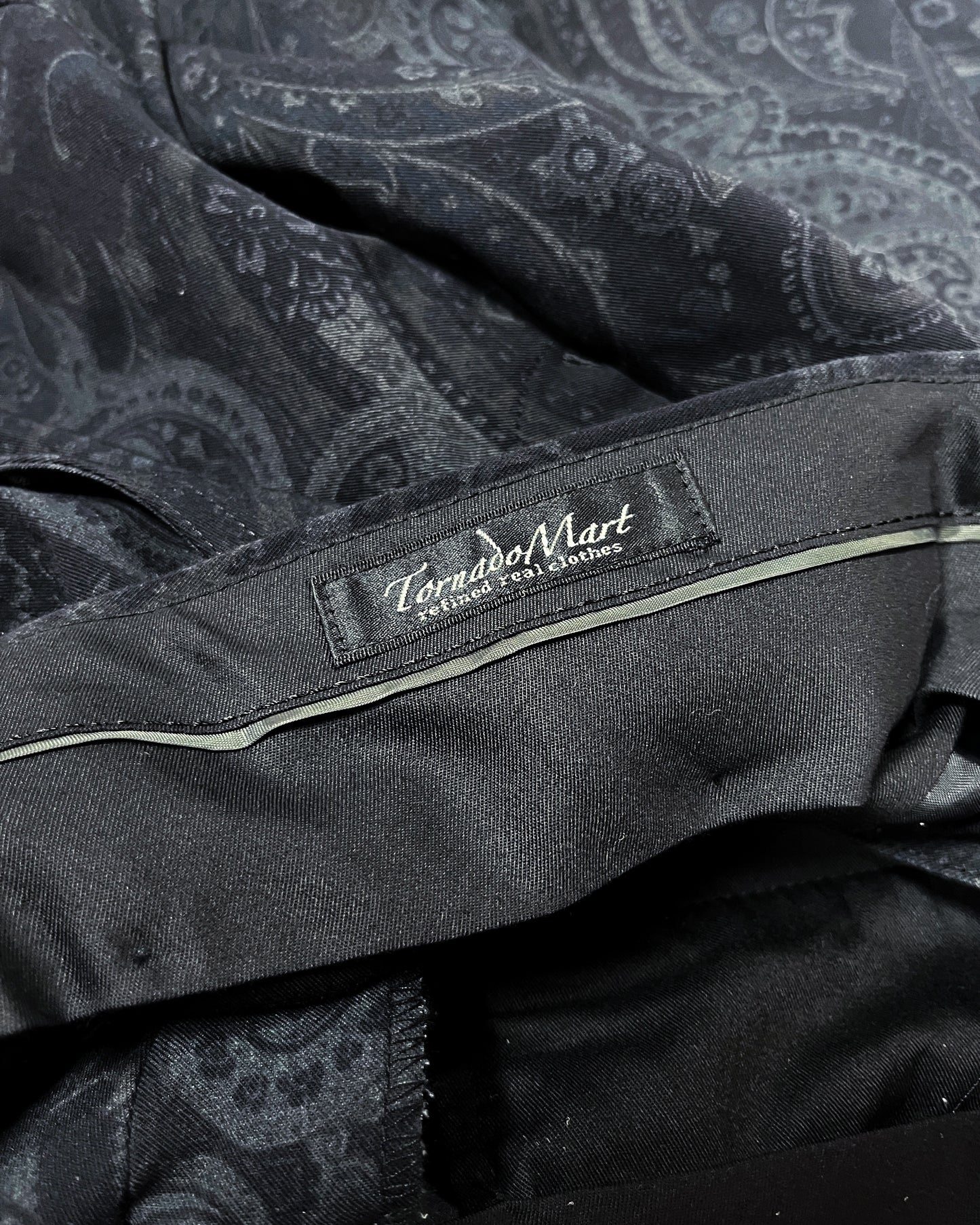 TORNADO MART BELL BOTTOM PAISLEY SLACKS