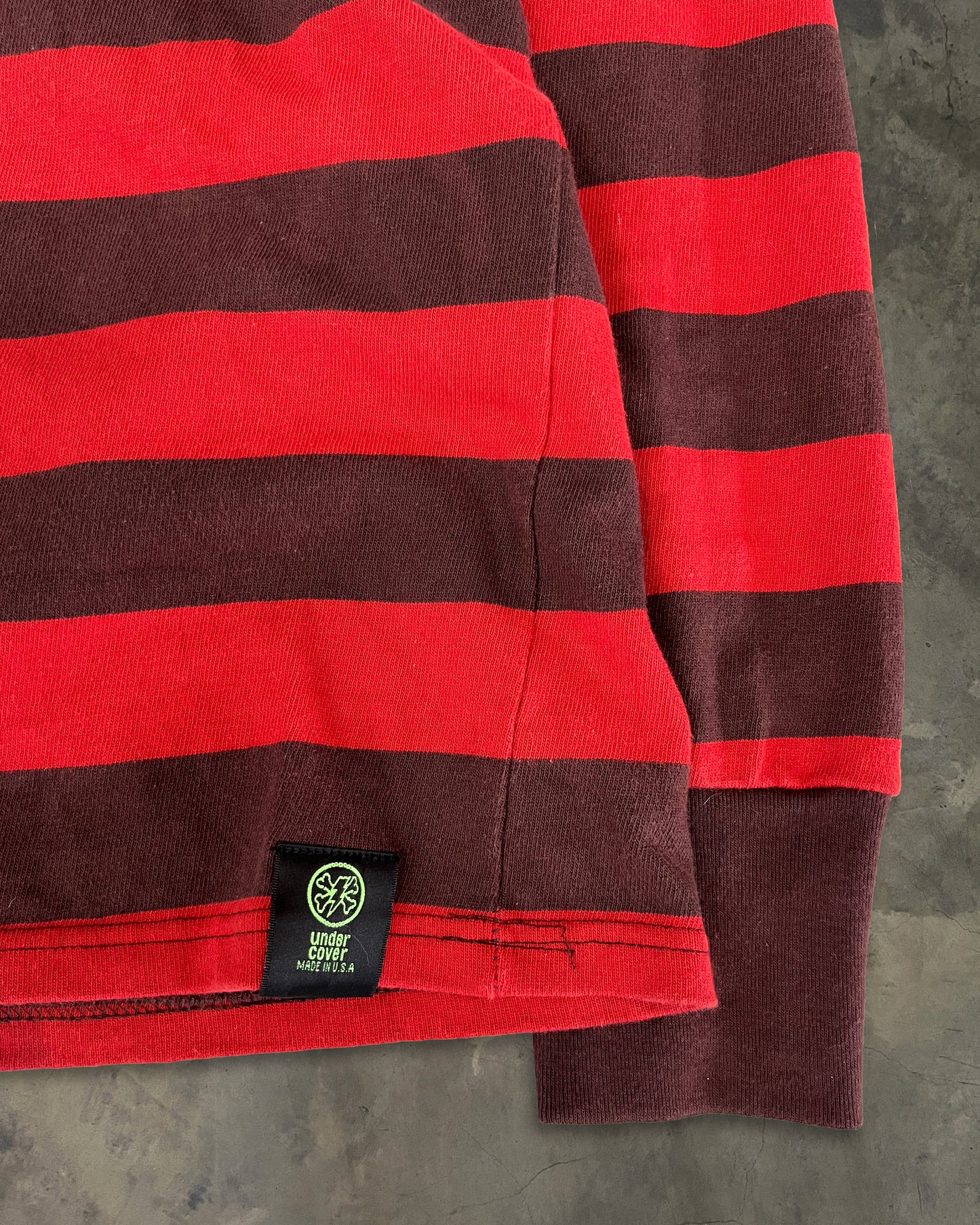 UNDERCOVER AW2004 "MELTING POT" STRIPED TEE