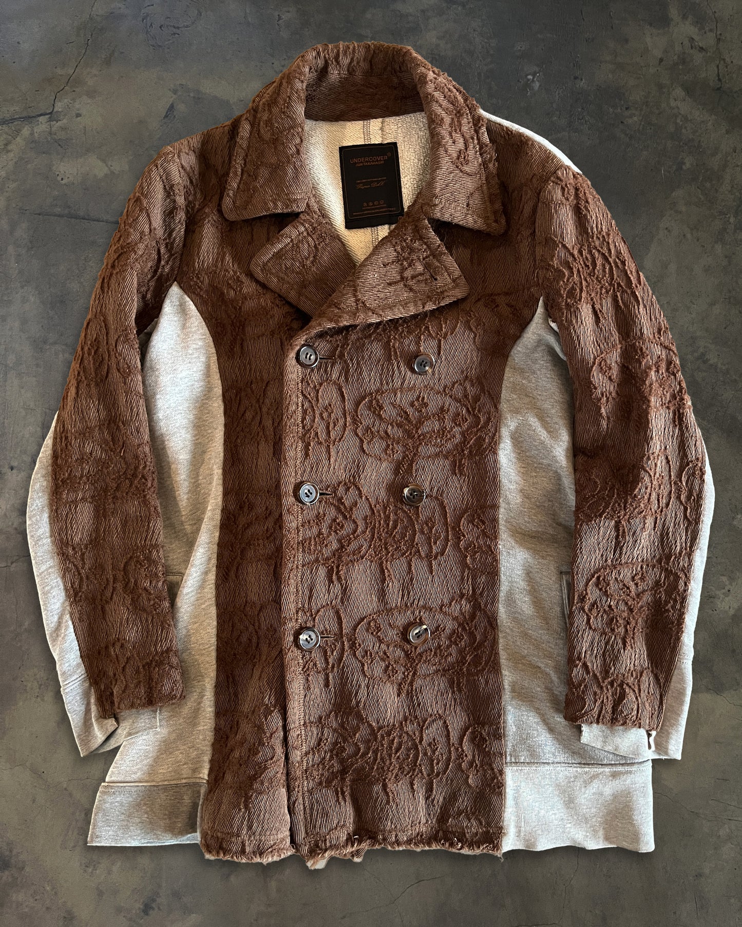 UNDERCOVER AW2003 "PAPERDOLL" HYBRID PEA COAT