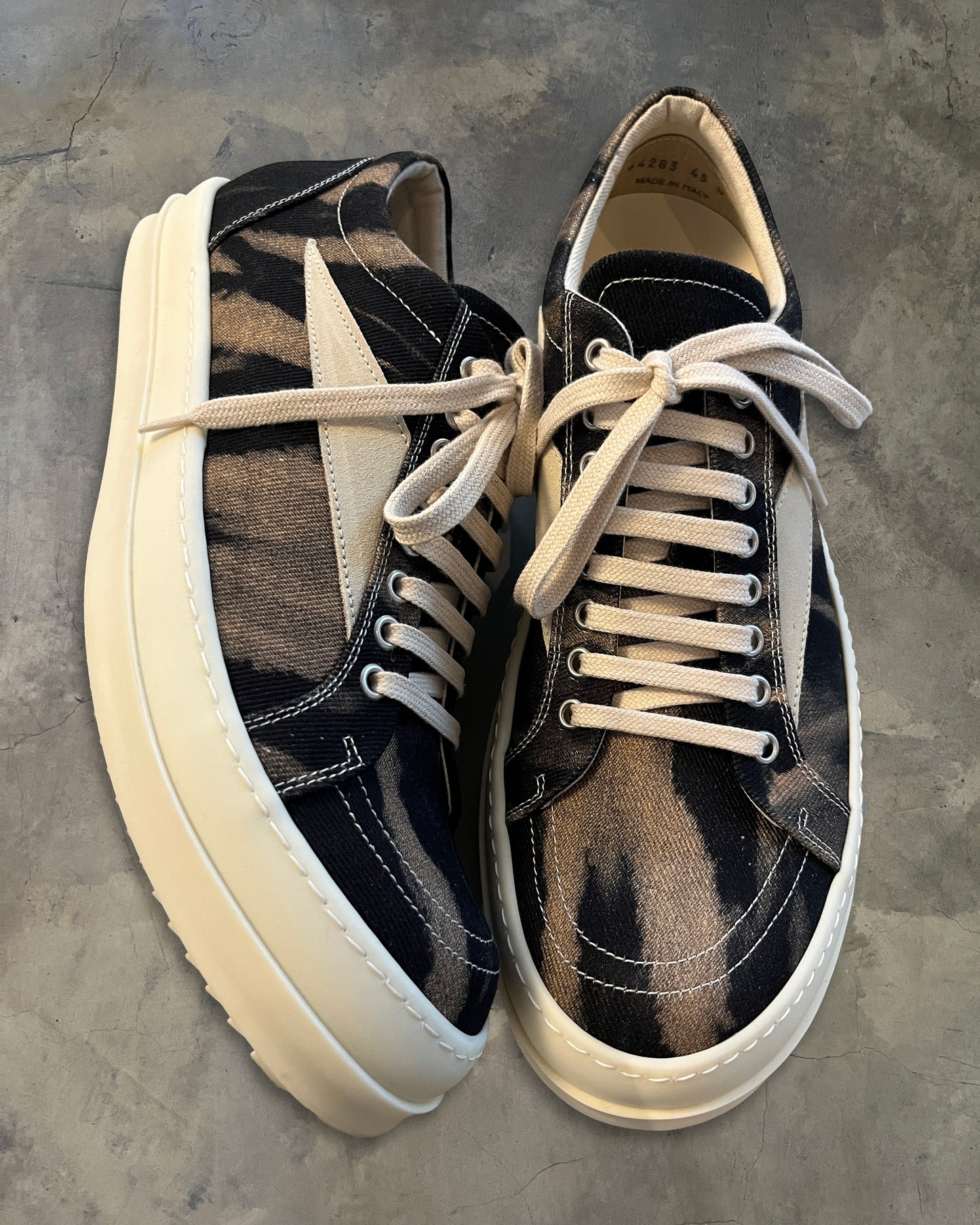 RICK OWENS SS2024 "LIDO" VINTAGE SNEAKERS