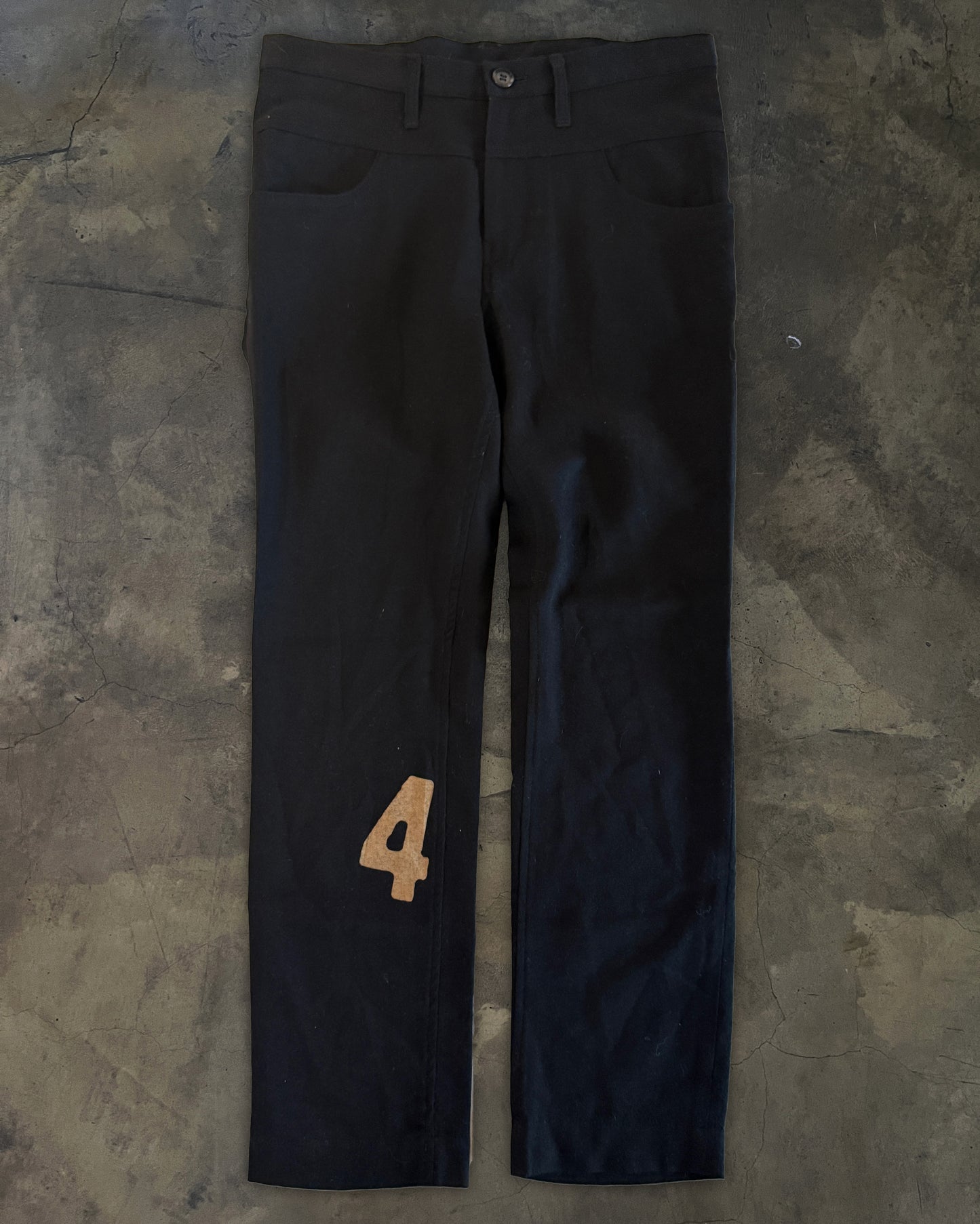 Y's AW2010 NUMBER 4 PRINT WOOL PANT