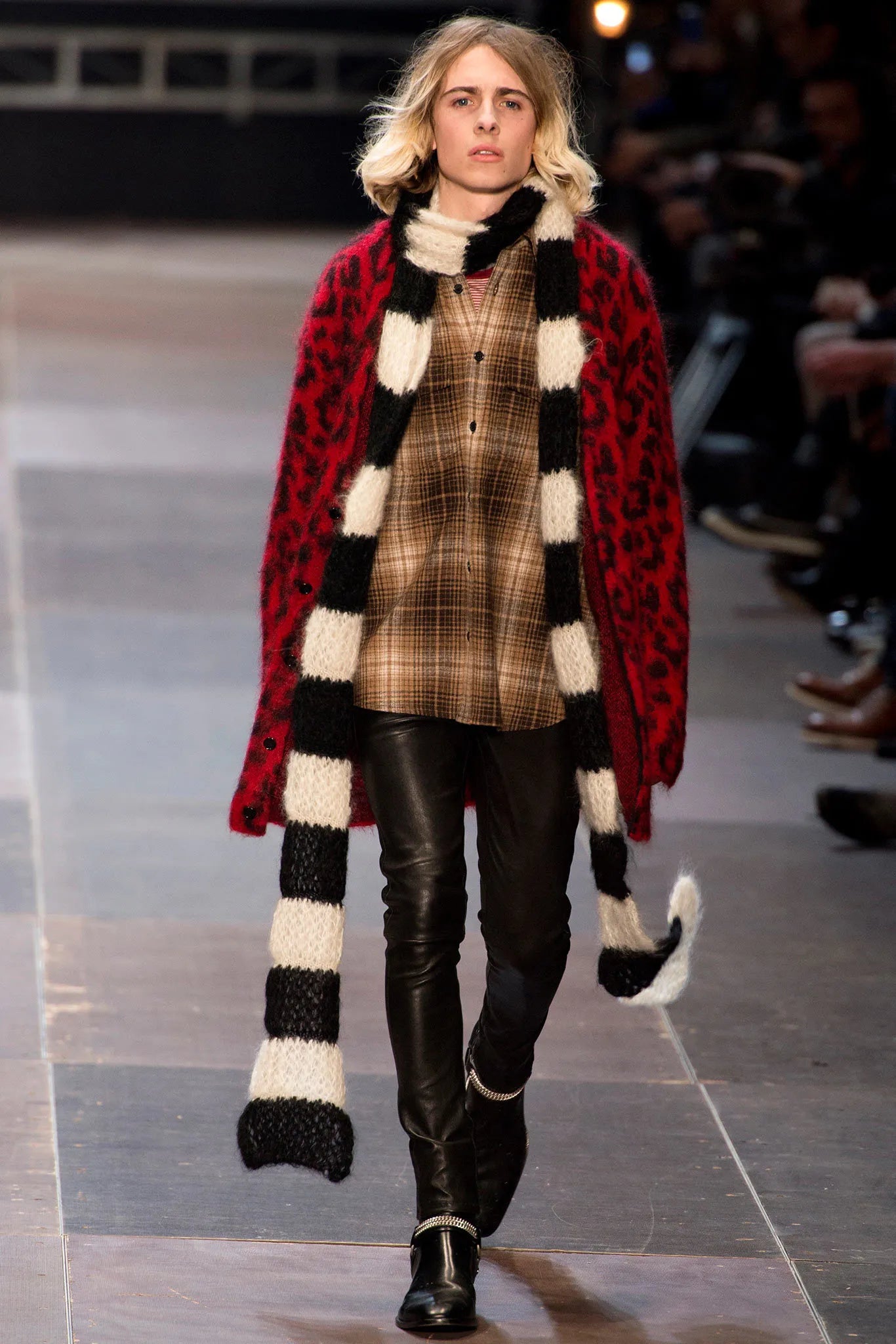 SAINT LAURENT FW2013 RUNWAY MOHAIR SCARF