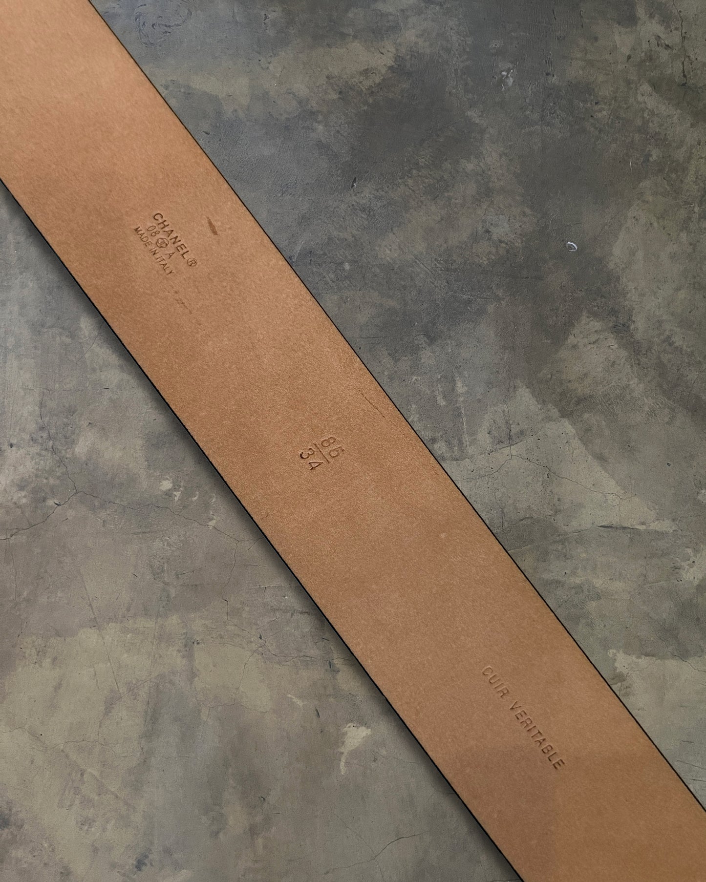 CHANEL CRYSTAL CC LOGO BELT