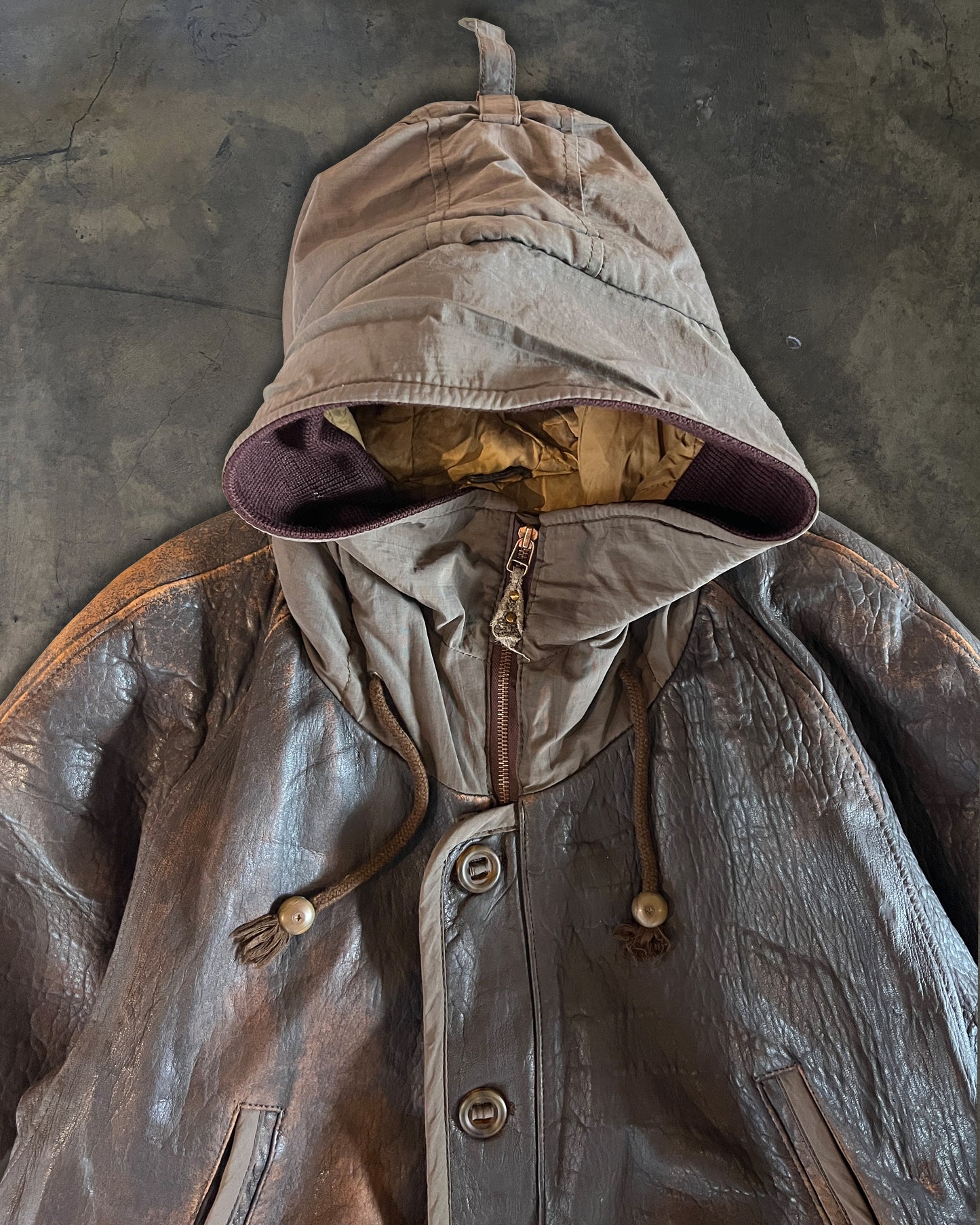 80'S BONEVILLE LEATHER BOMBER BY MASSIMO OSTI