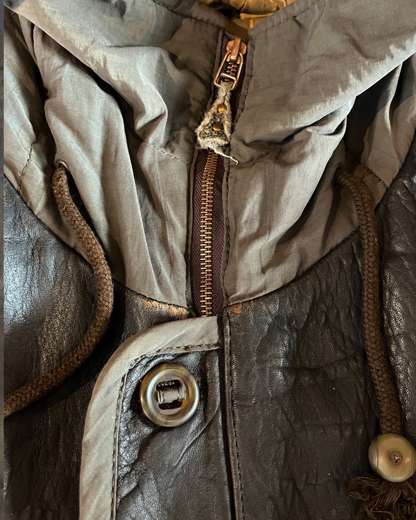 80'S BONEVILLE LEATHER BOMBER BY MASSIMO OSTI