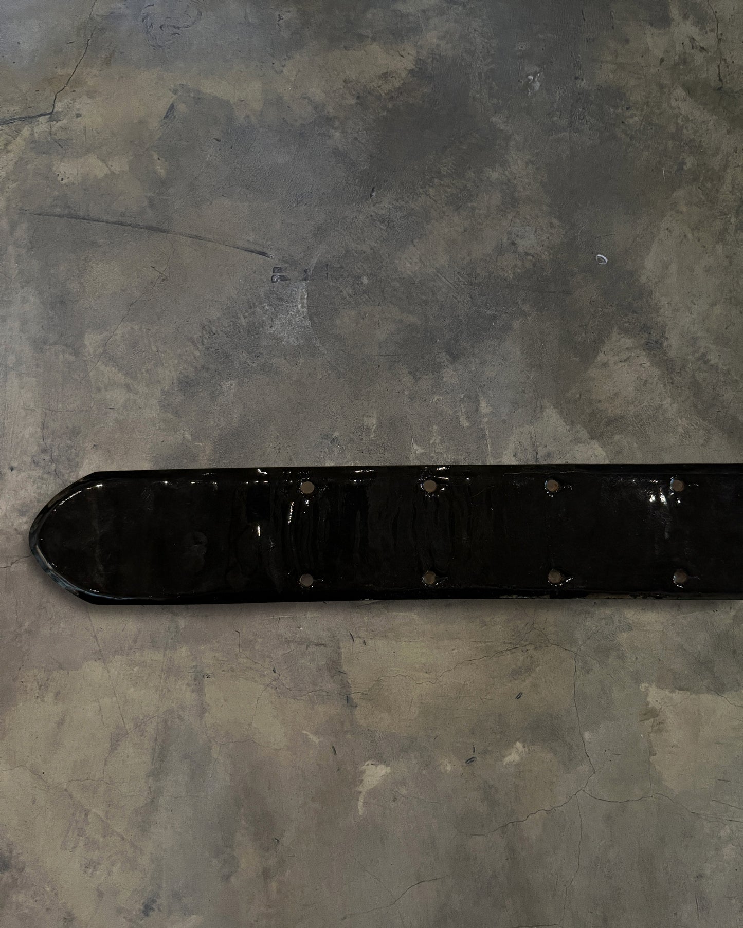 CHANEL PATENT CALFSKIN CC LOGO BELT