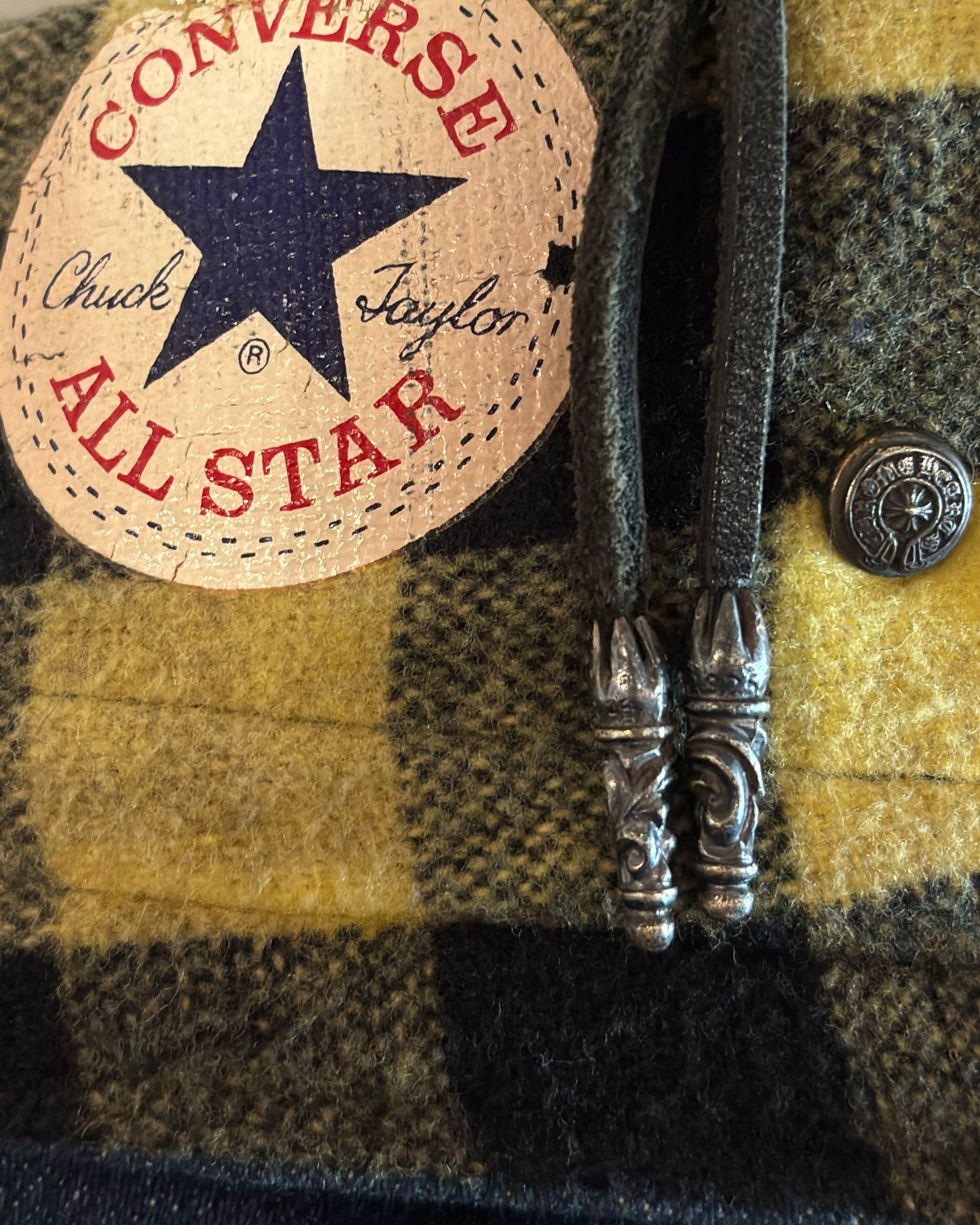 CHROME HEARTS X 80'S CONVERSE CHUCK TAYLOR X-HI FOLD DOWN