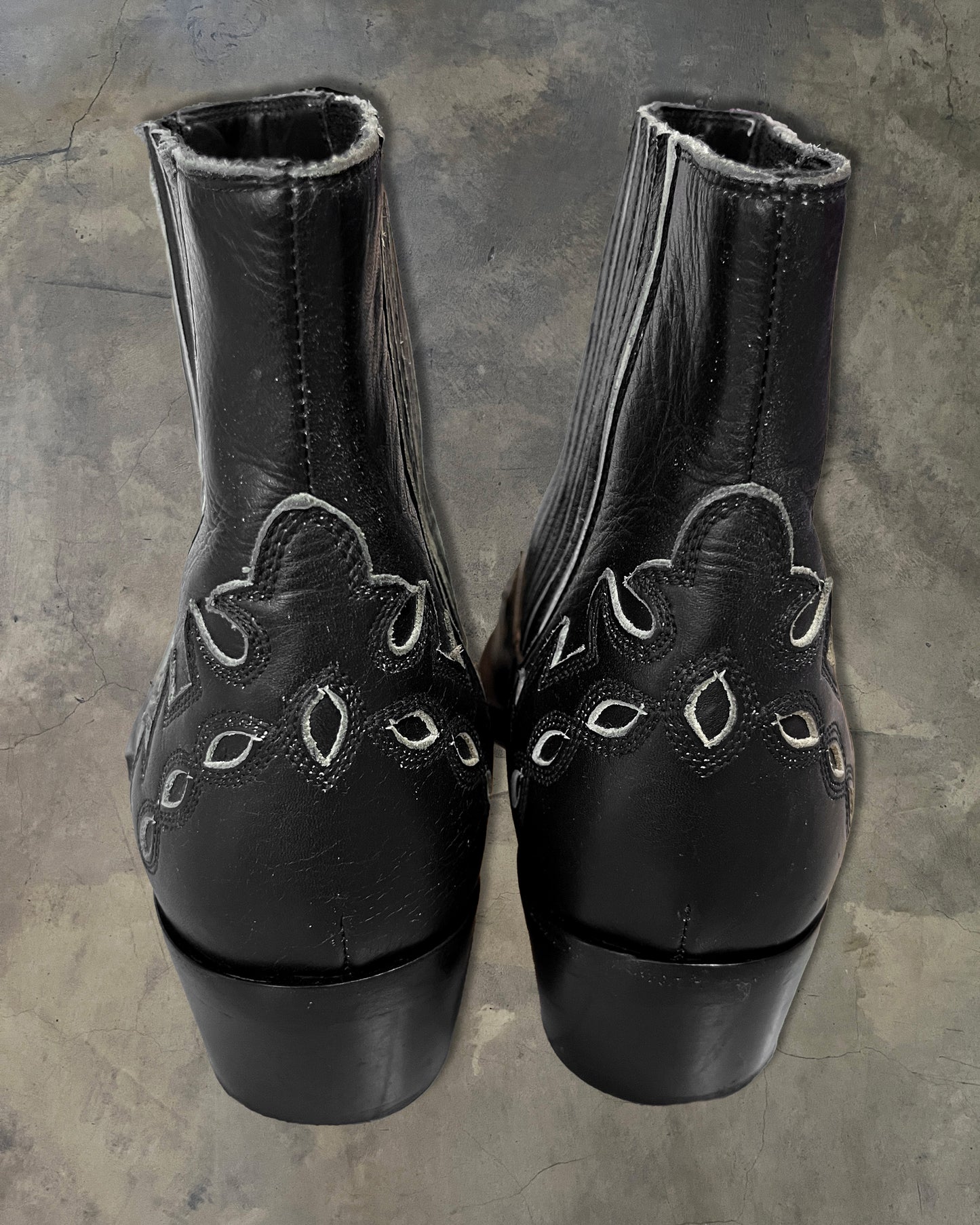 CALVIN KLEIN 205W39NYC CAL CALVETA LEATHER ANKLE BOOTS