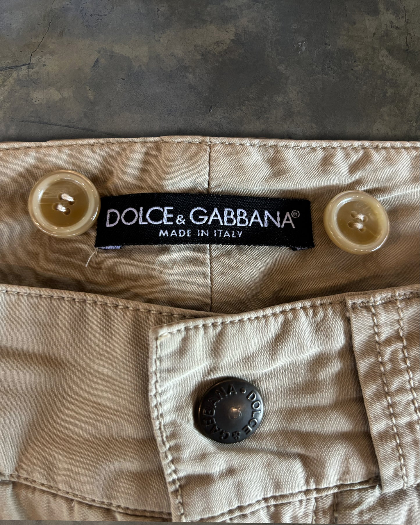 DOLCE GABBANA SS2004 PARACHUTE CARGO PANTS