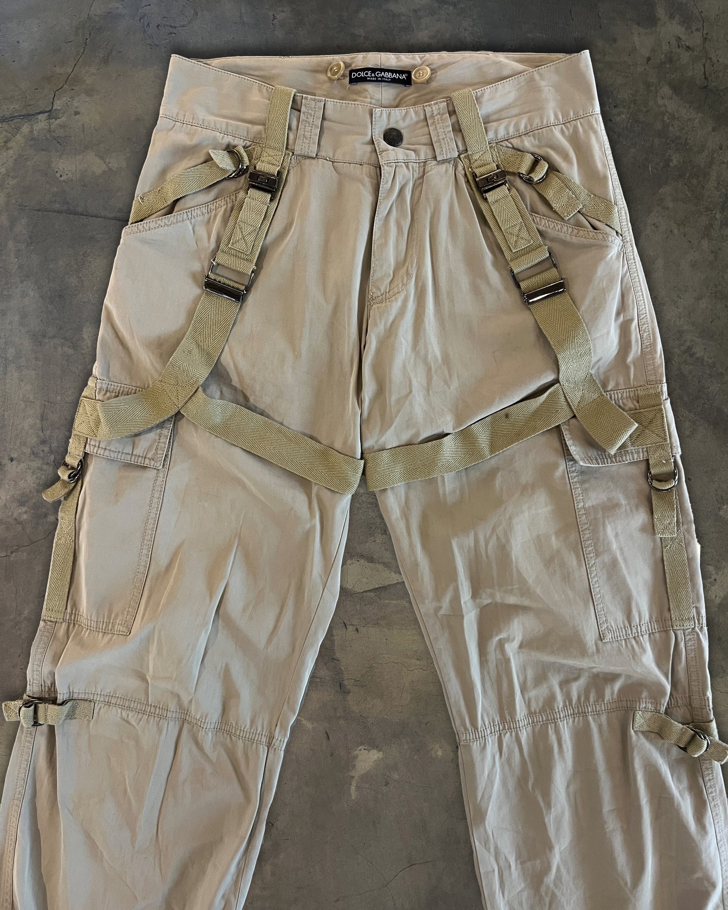 DOLCE GABBANA SS2004 PARACHUTE CARGO PANTS