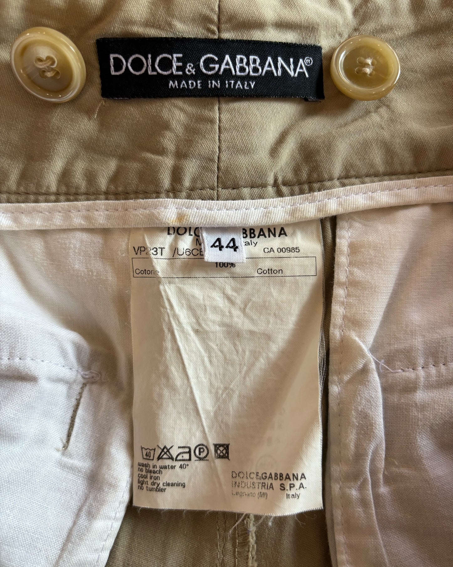 DOLCE GABBANA SS2004 PARACHUTE CARGO PANTS