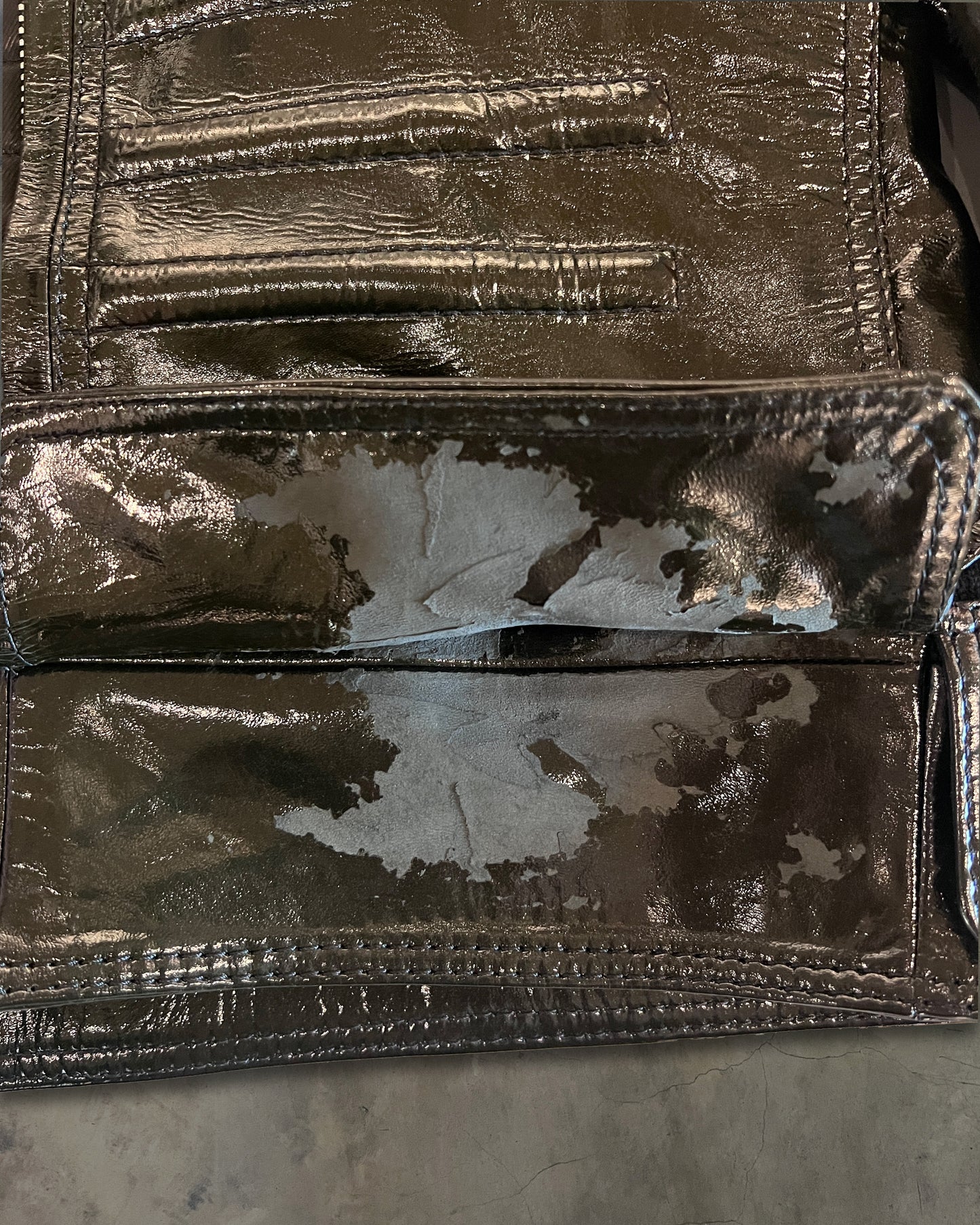 DIOR HOMME AW2008 PATENT LEATHER NAPOLEON BOMBER