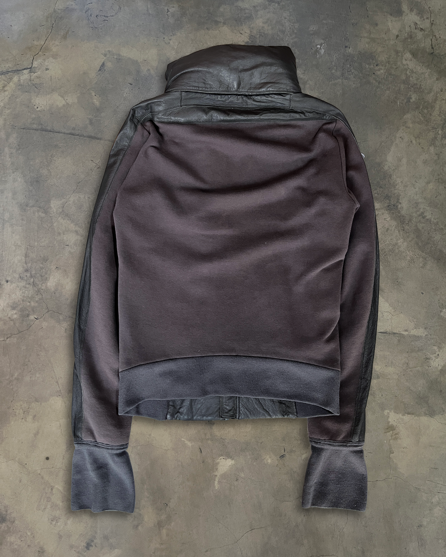 RICK OWENS AW2006 “DUSTULATOR” LAMBSKIN PANELLED JACKET