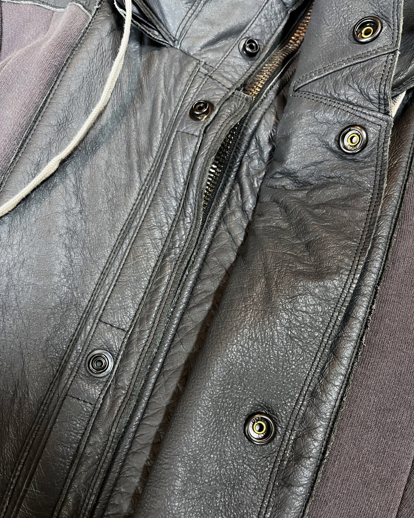 RICK OWENS AW2006 “DUSTULATOR” LAMBSKIN PANELLED JACKET