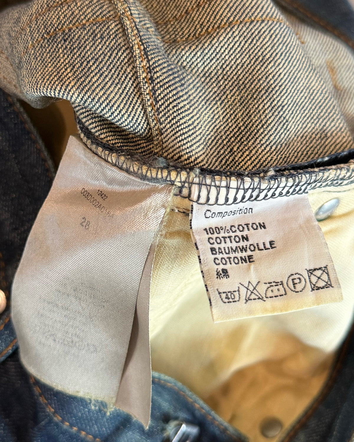 DIOR HOMME SS2011 FADED INDIGO DENIM