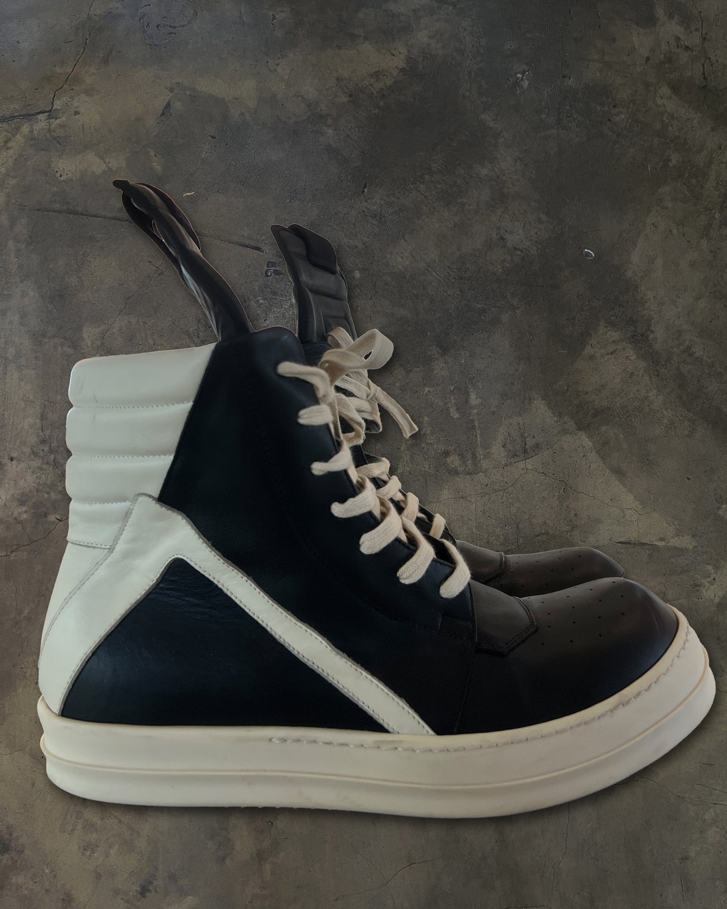 RICK OWENS FW2017 "GLITTER" GEOBASKETS