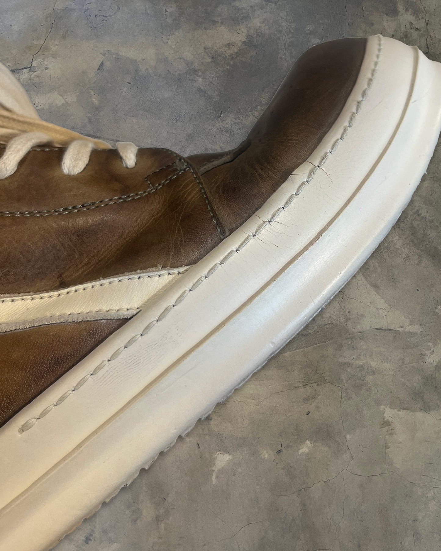 RICK OWENS SS2016 BROWN GEOBASKET 41.5
