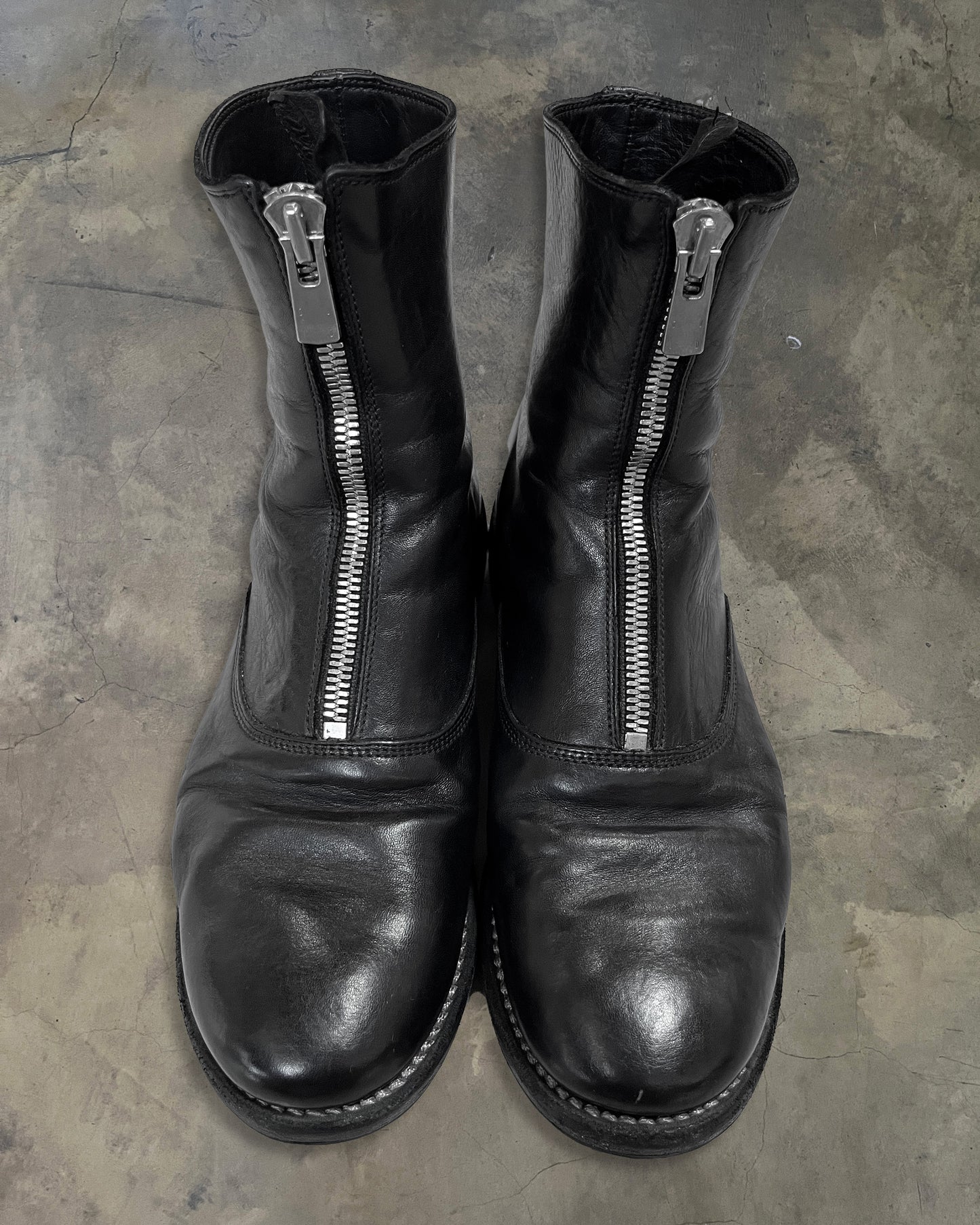 GUIDI 210 HORSE LEATHER ZIP BOOT