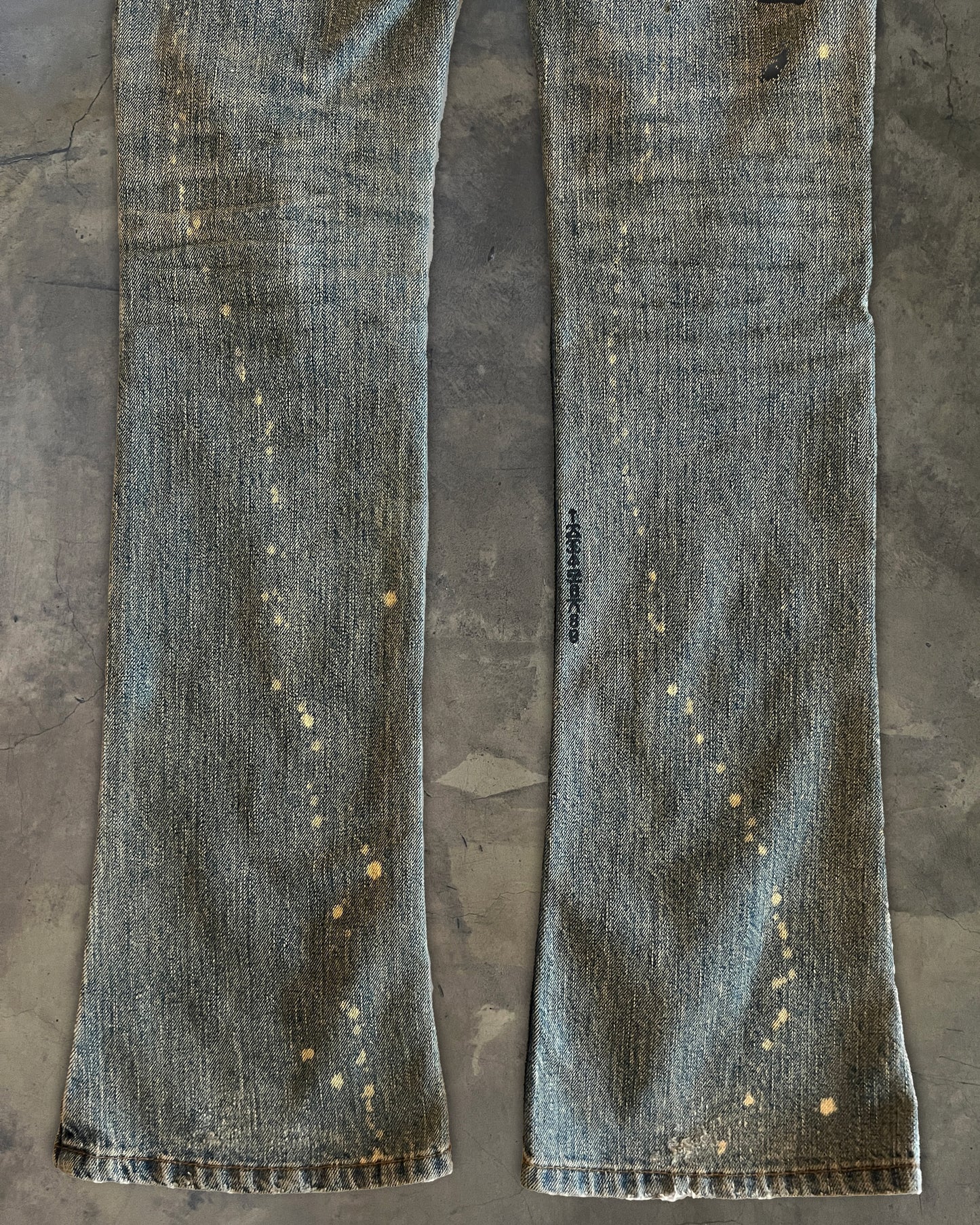IFSIXWASNINE PIERCED BOOTCUT MUDMAX DENIM