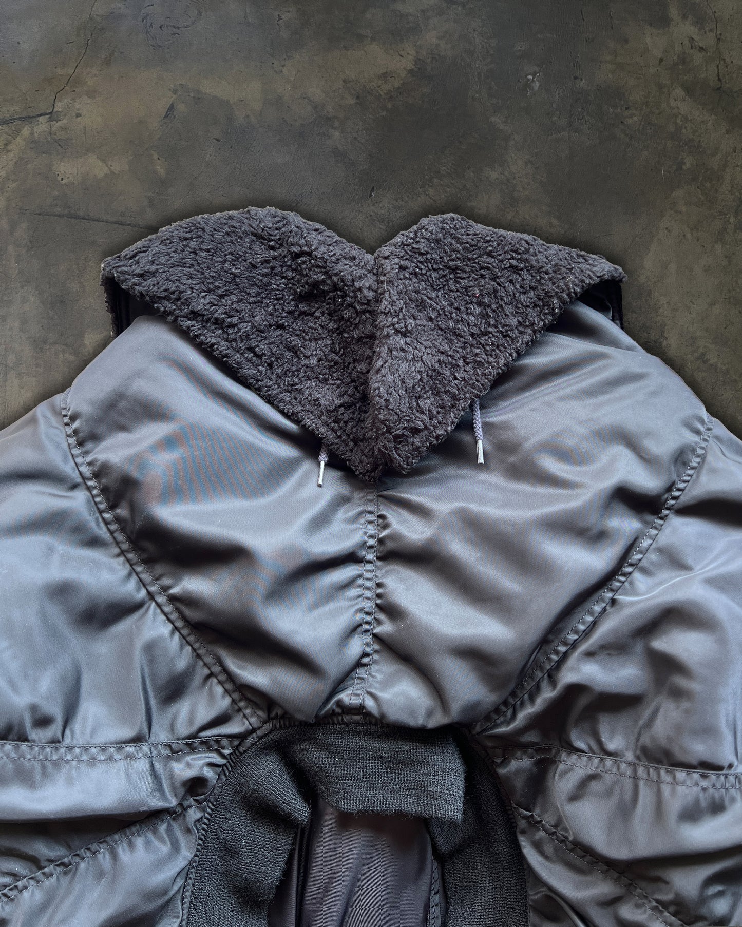 JUNYA WATANABE CROPPED PUFFER BOMBER JACKET