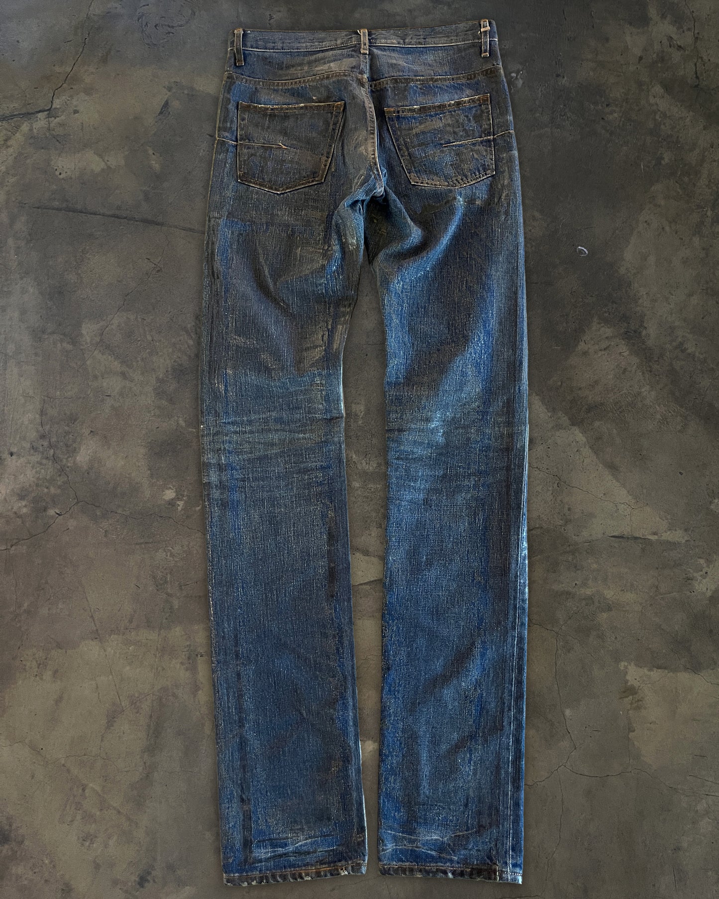 DIOR HOMME AW2006 LUSTER WAXED DENIM