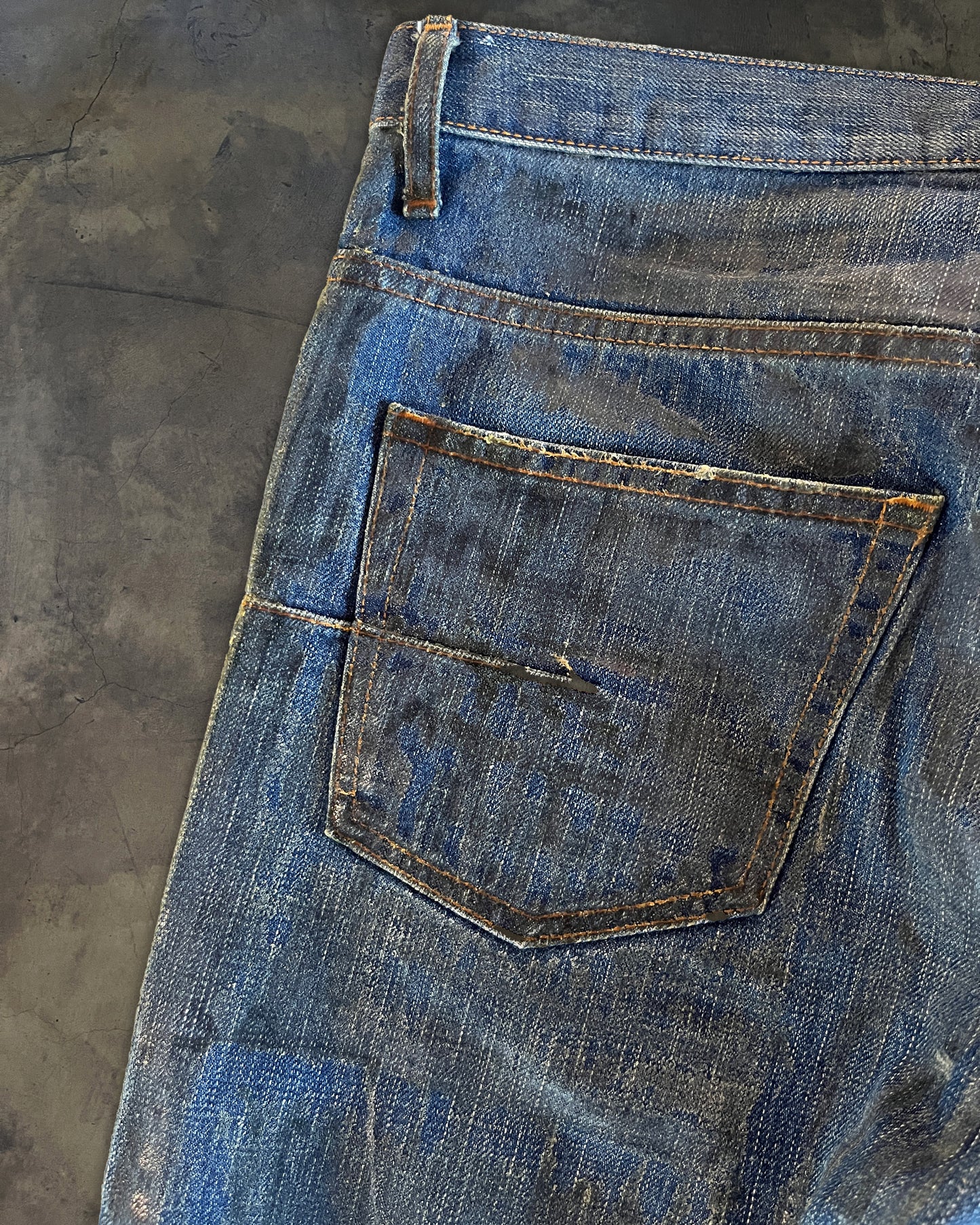 DIOR HOMME AW2006 LUSTER WAXED DENIM