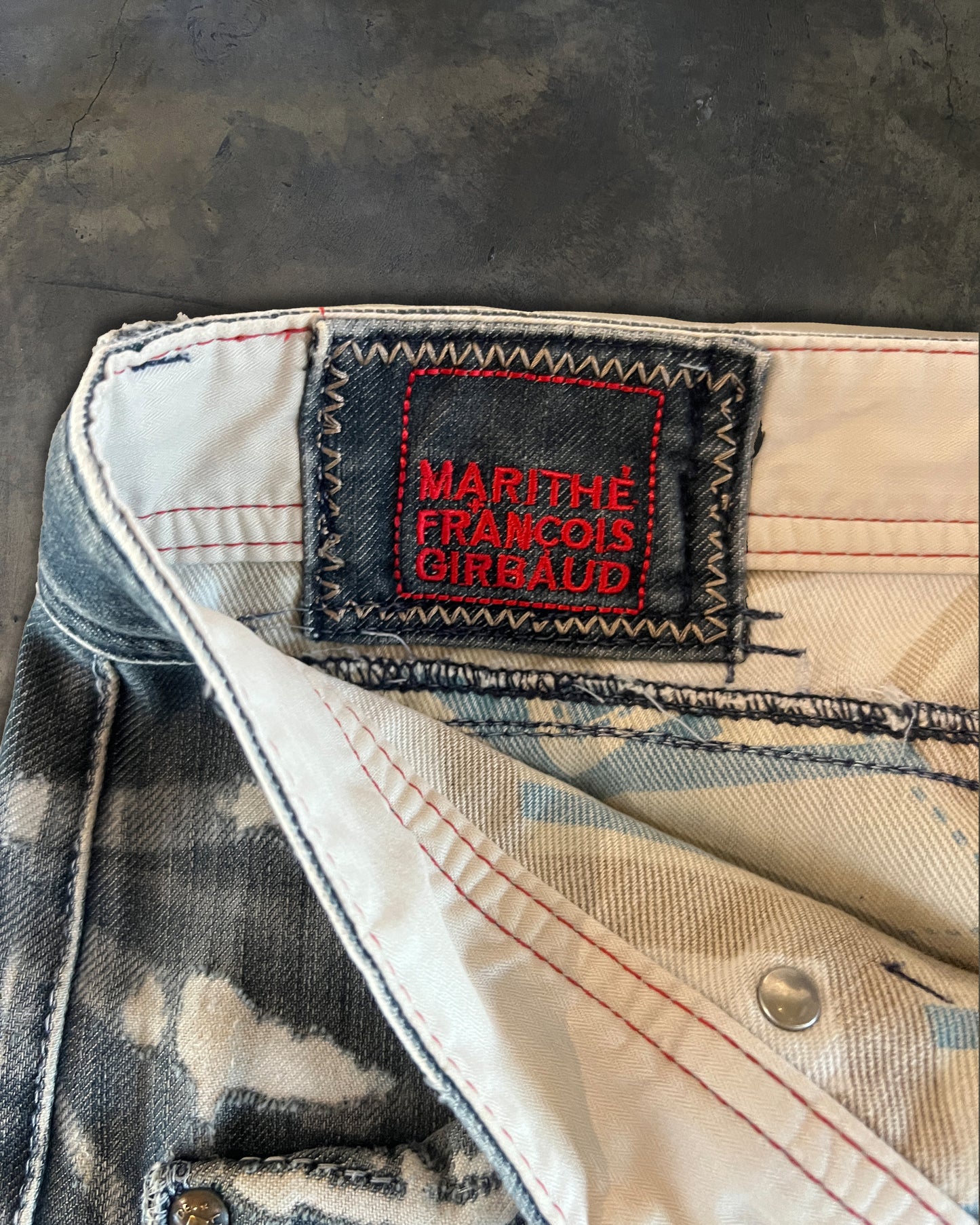 MARITHÉ FRANÇOIS GIRBAUD STAR BACK DENIM