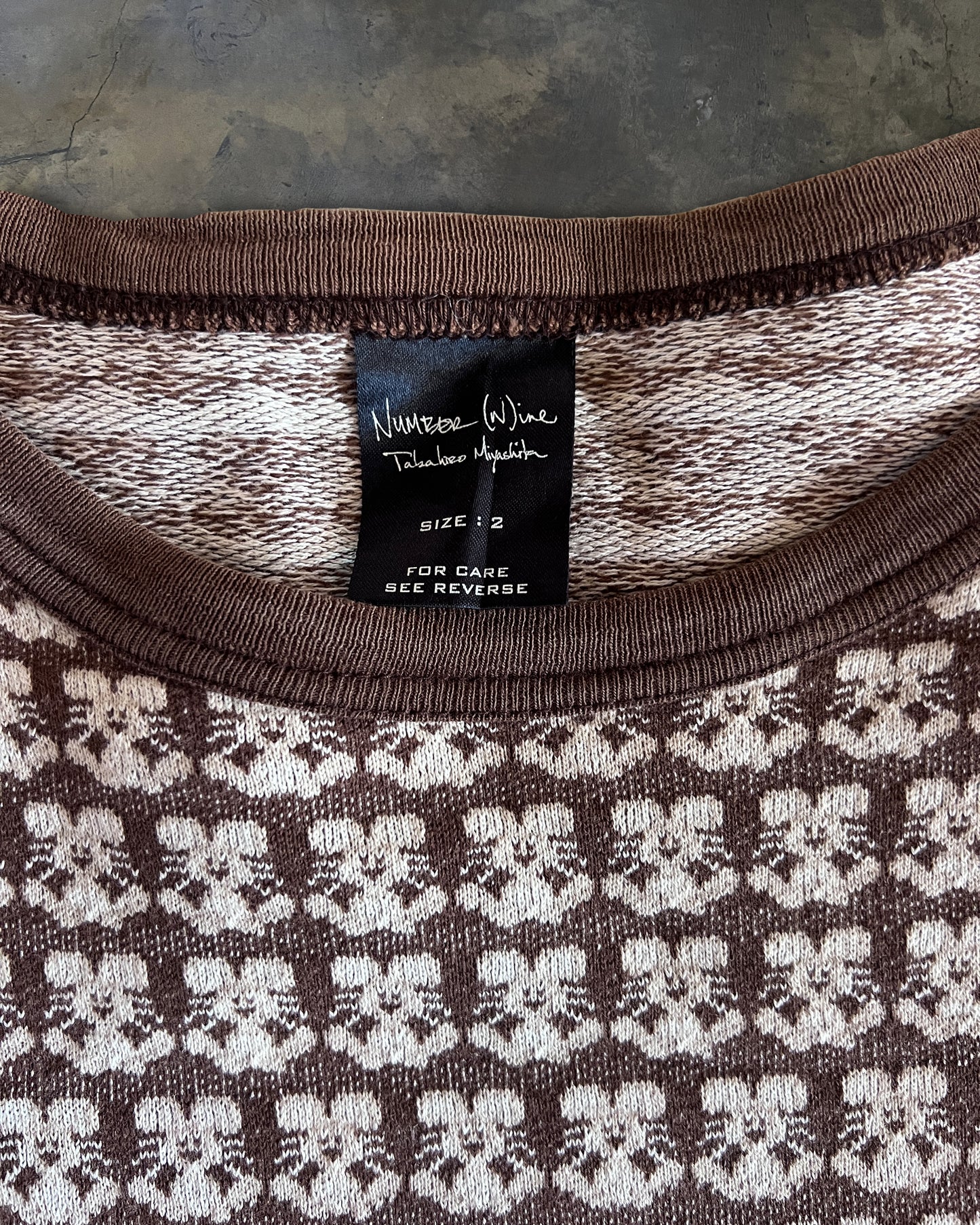 NUMBER (N)INE JACQUARD WEAVE MOUSE LONGSLEEVE