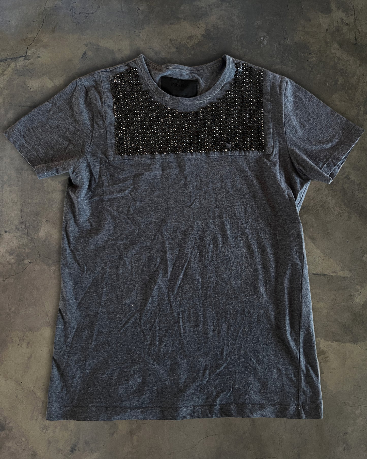 PRADA RUNWAY AW2009 EMBELLISHED T SHIRT