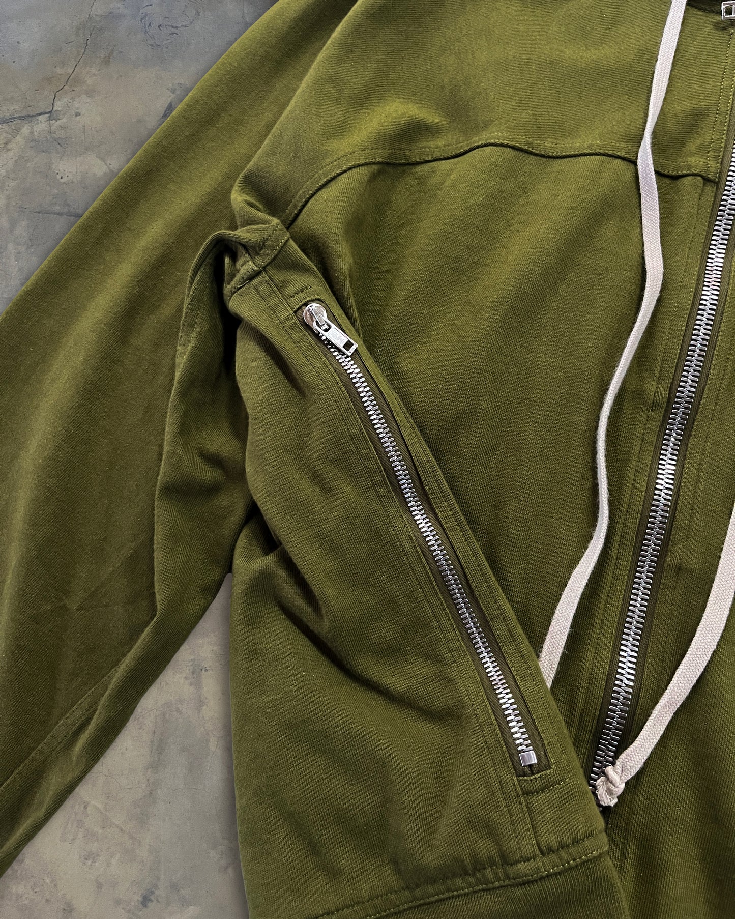 RICK OWENS AW2018 "SISYPHUS" ZIP HOODIE