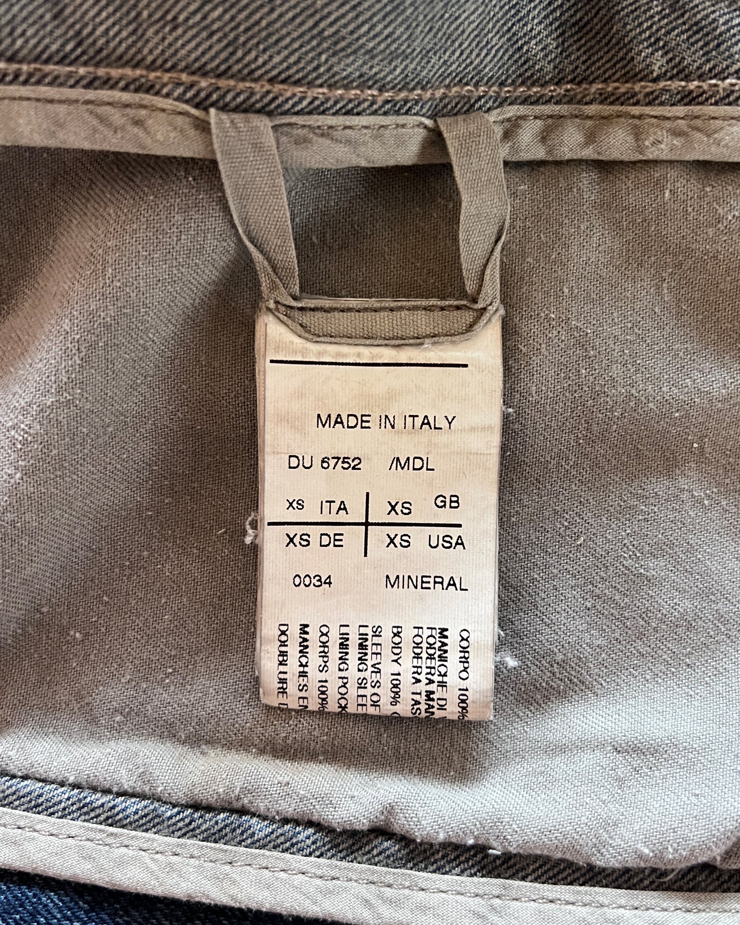 RICK OWENS DRKSHDW SS2012 "NASKA" MINERAL LEATHER TRUCKER JACKET