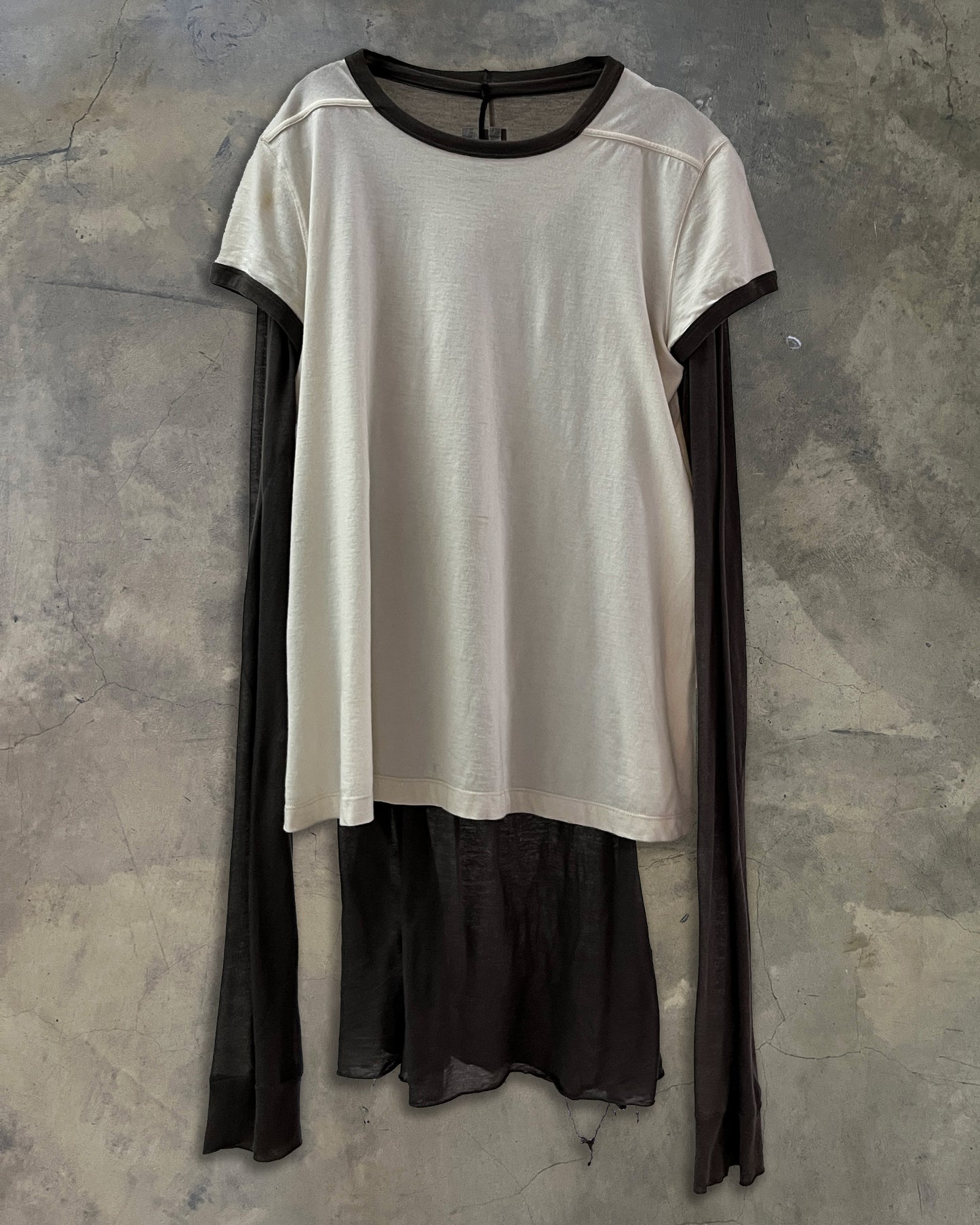 RICK OWENS SS2022 "FOGACHINE" RINGER T SHIRT