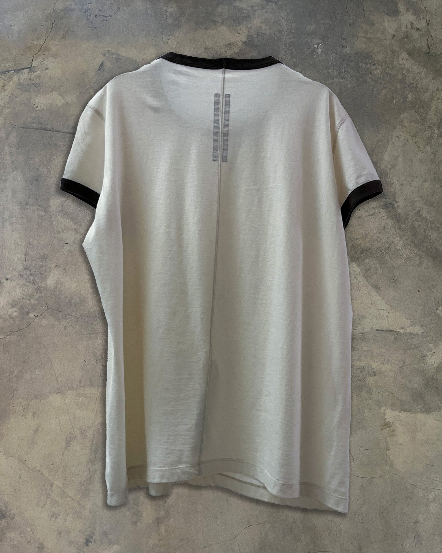 RICK OWENS SS2022 "FOGACHINE" RINGER T SHIRT