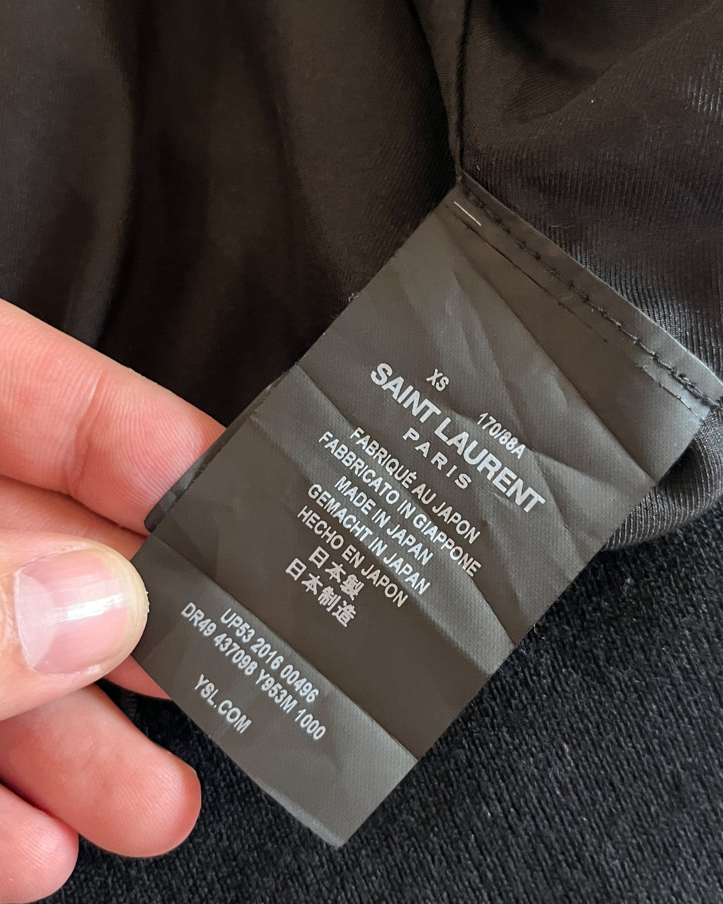 SAINT LAURENT FW2016 MUSIC NOTE JACKET